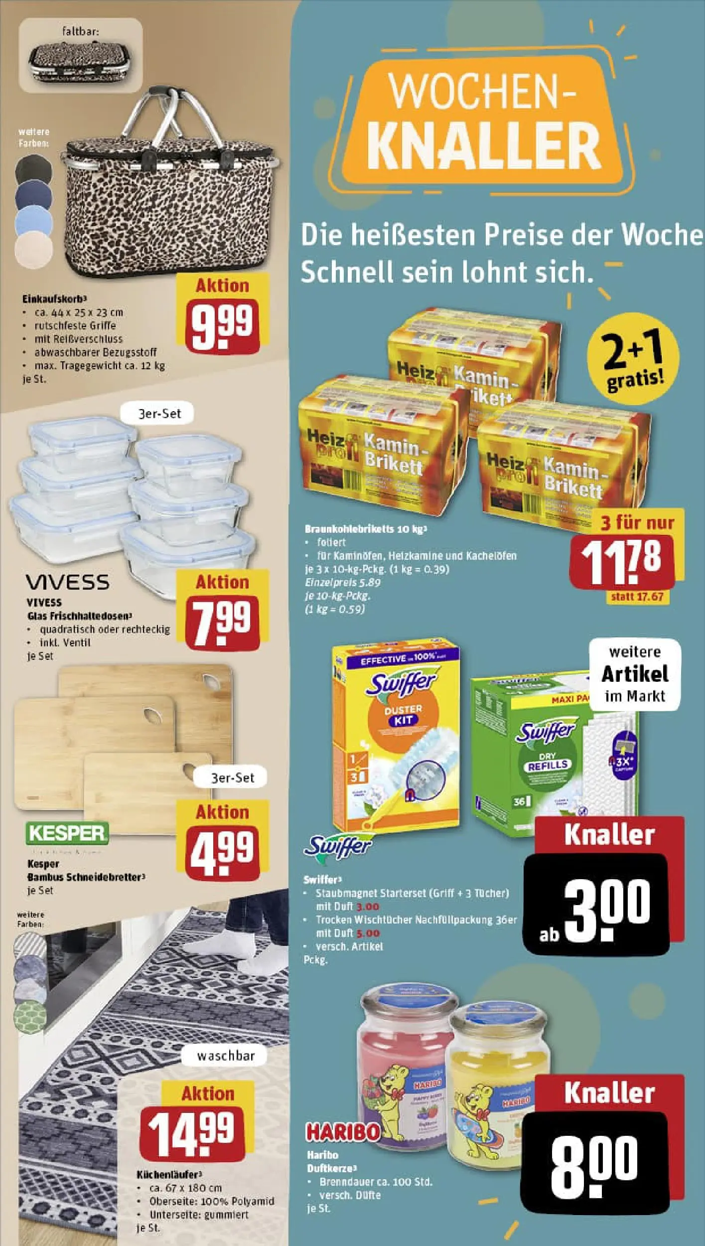 REWE Prospekt ab 04.01.2026 zum Blättern » Angebote | Seite: 32 | Produkte: Kamin, Haribo, Duft, Swiffer