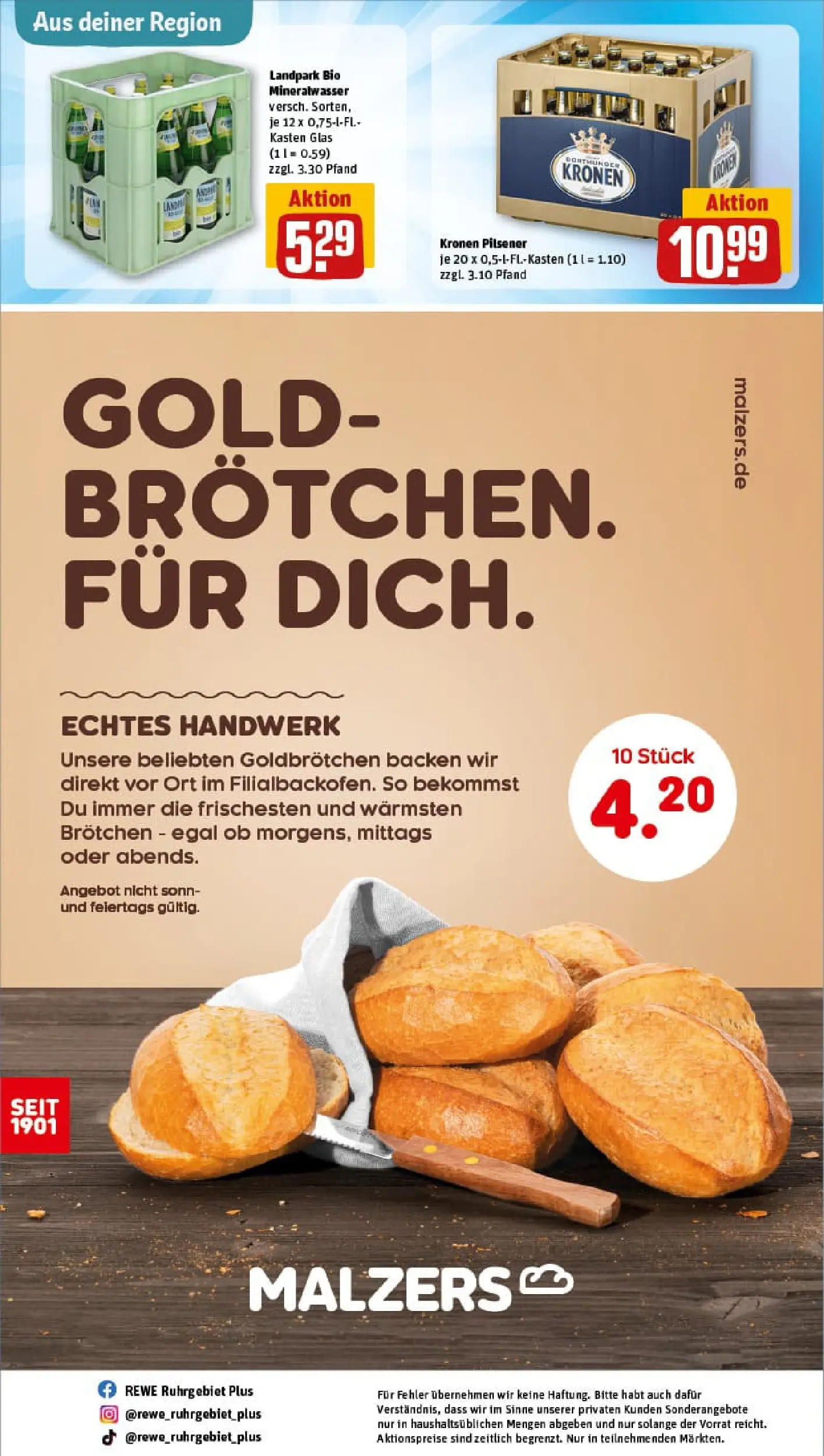 REWE Prospekt ab 04.01.2026 zum Blättern » Angebote | Seite: 29 | Produkte: Mineralwasser