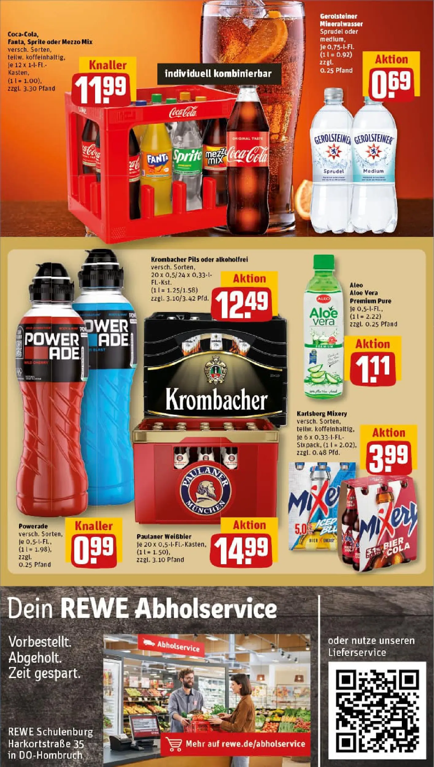 REWE Prospekt ab 04.01.2026 zum Blättern » Angebote | Seite: 22 | Produkte: Cola, Bier, Krombacher, Paulaner