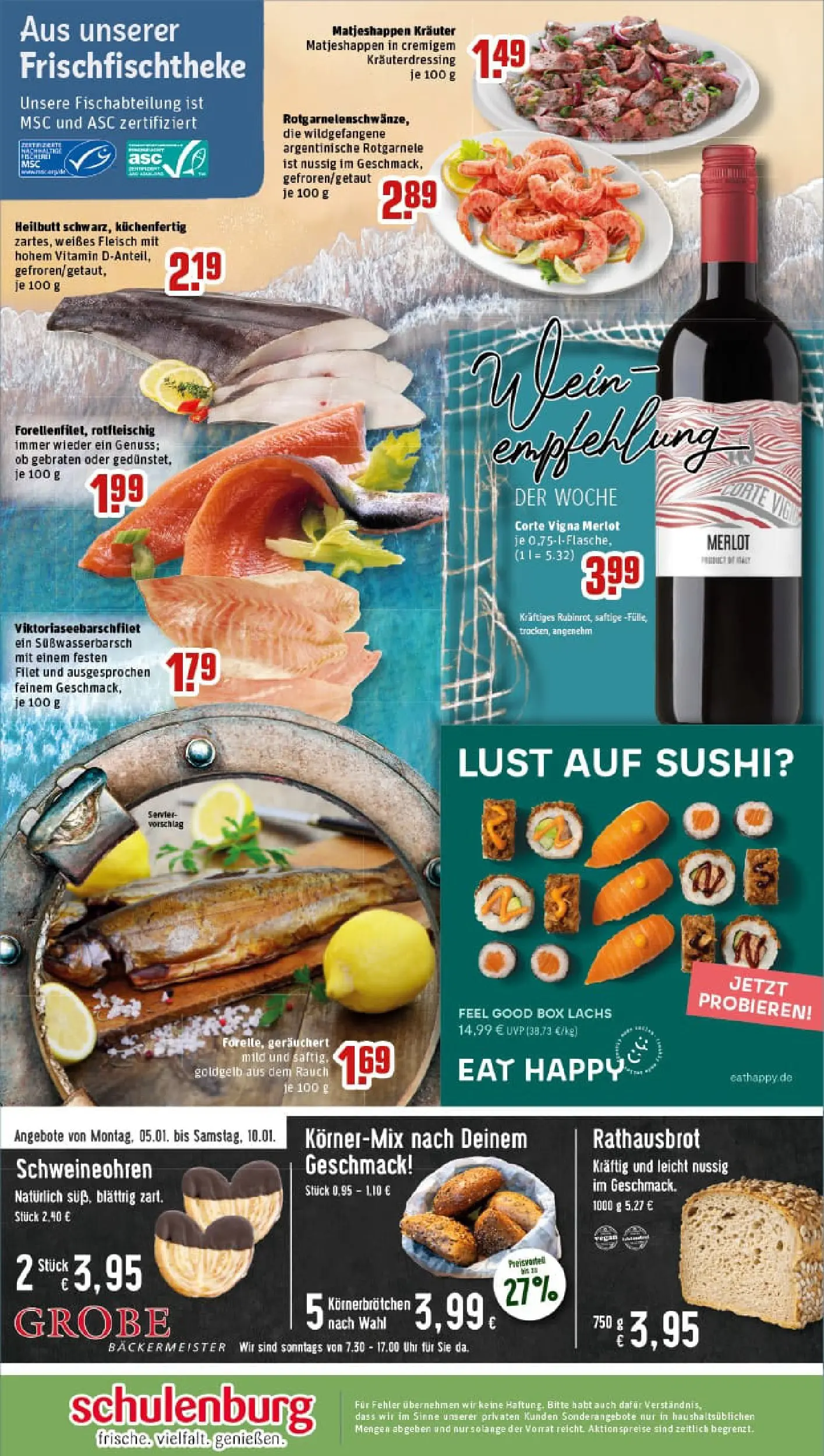 REWE Prospekt ab 04.01.2026 zum Blättern » Angebote | Seite: 30 | Produkte: Merlot, Box, Wein, Fleisch