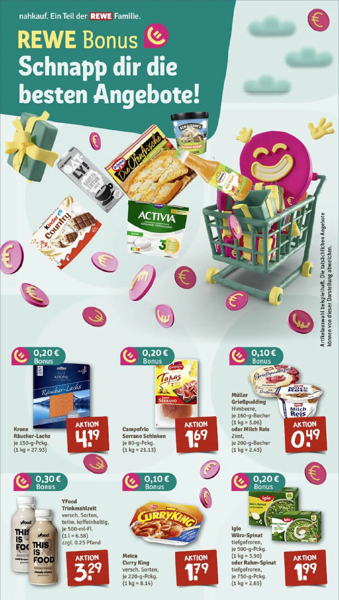 REWE Prospekt ab 04.01.2026 zum Blättern » Angebote | Seite: 4 | Produkte: Activia, Milch, Ofenfrische, Reis