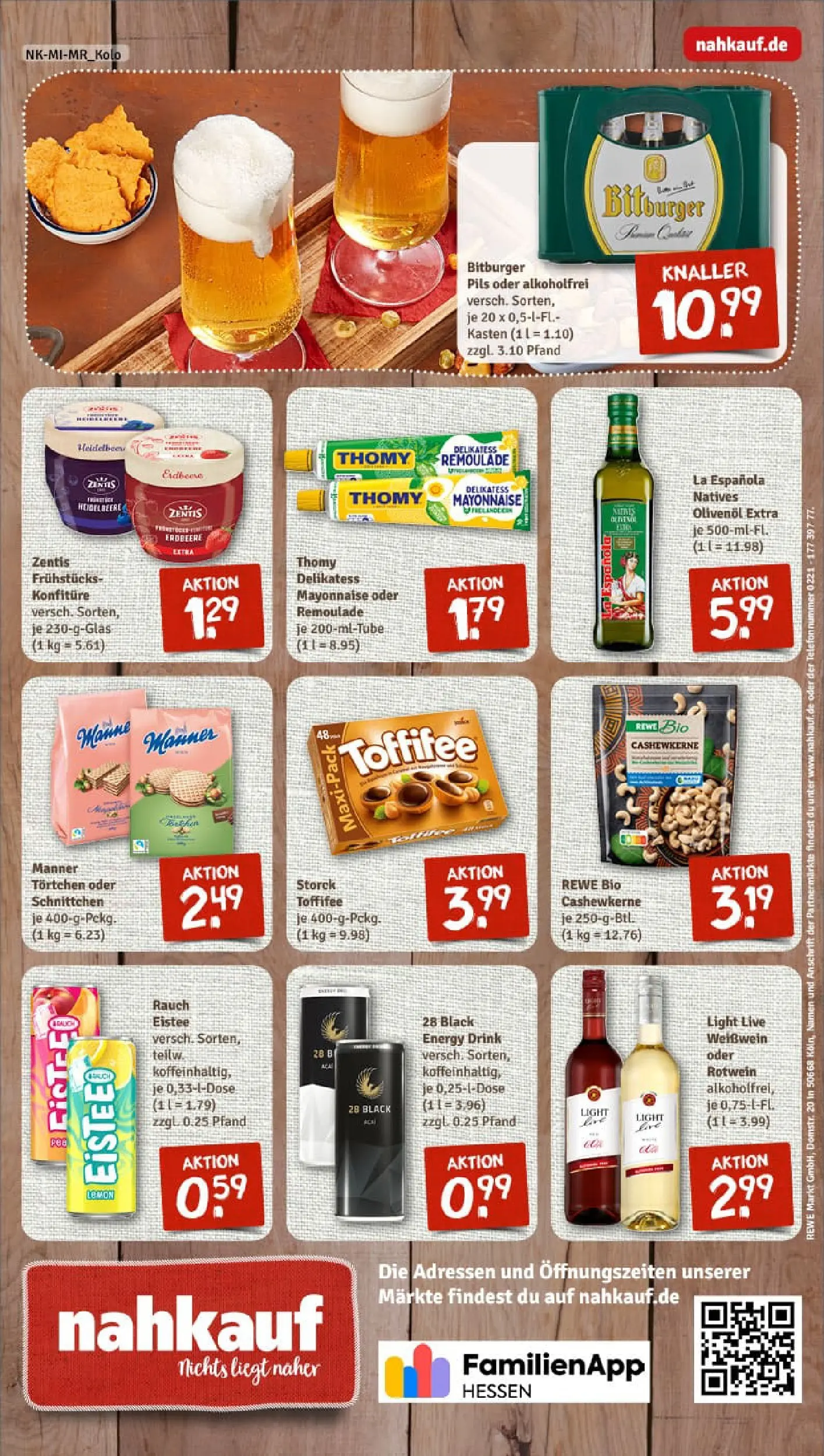 REWE Prospekt ab 04.01.2026 zum Blättern » Angebote | Seite: 8 | Produkte: Bitburger, Energy, Rotwein, Toffifee
