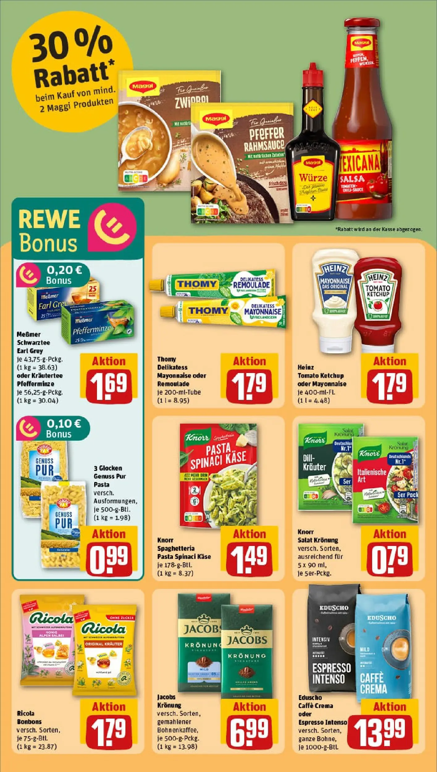 REWE Prospekt ab 04.01.2026 zum Blättern » Angebote | Seite: 20 | Produkte: Knorr, Mayonnaise, Pasta, Ketchup