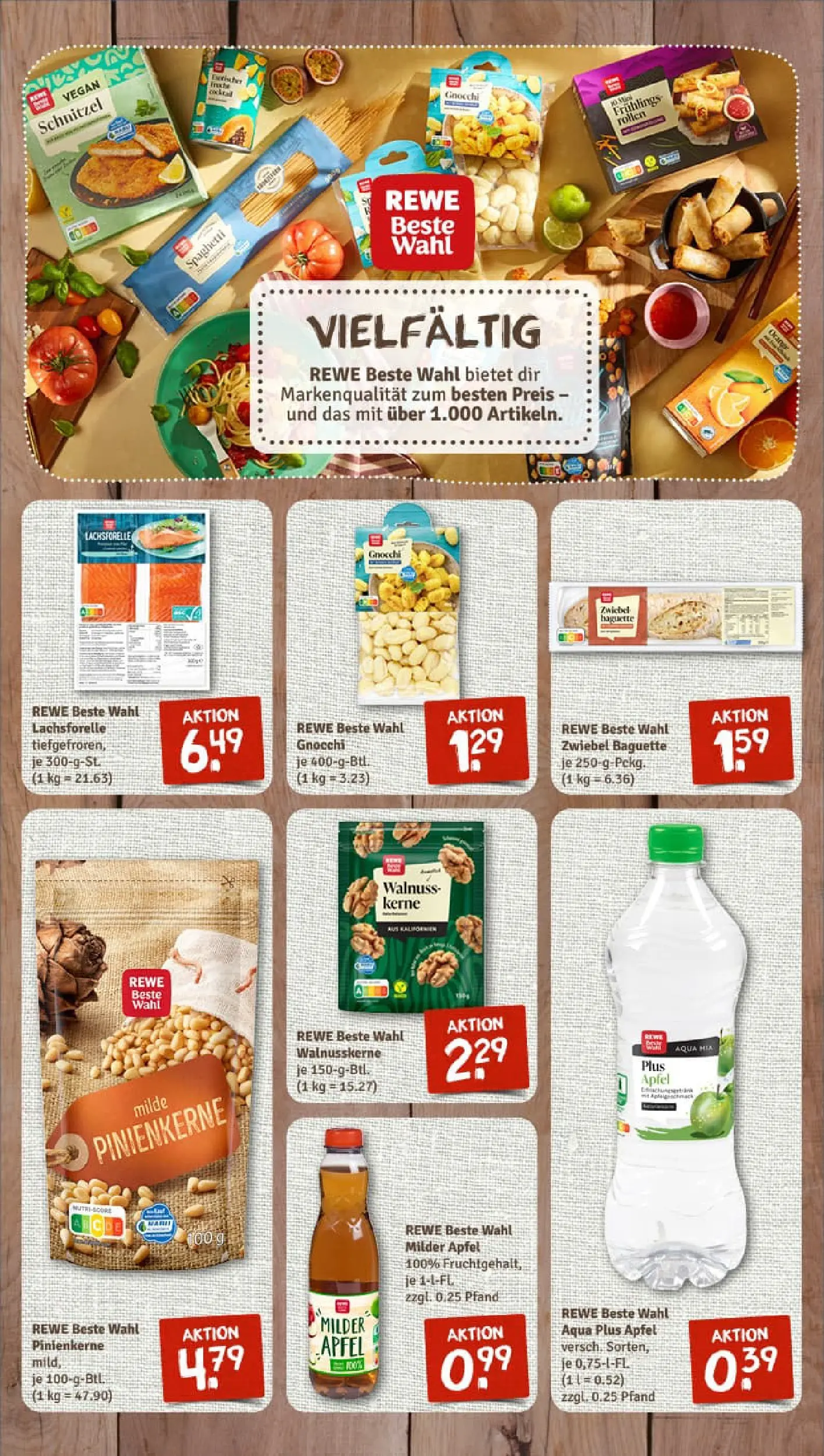 REWE Prospekt ab 04.01.2026 zum Blättern » Angebote | Seite: 7 | Produkte: Äpfel, Baguette, Schnitzel, Apple