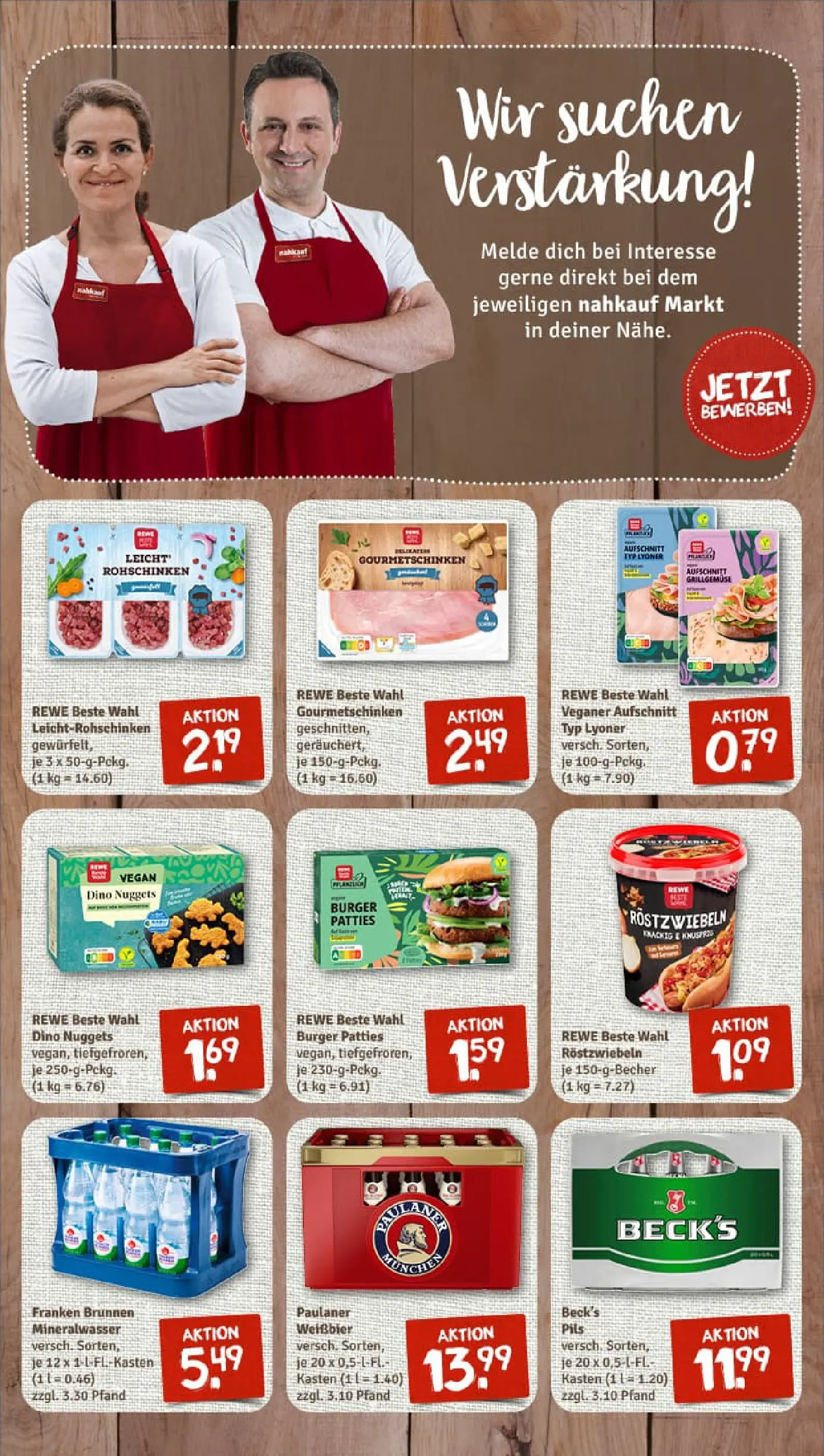 REWE Prospekt ab 04.01.2026 zum Blättern » Angebote | Seite: 7 | Produkte: Pils, Burger, Mineralwasser, Paulaner