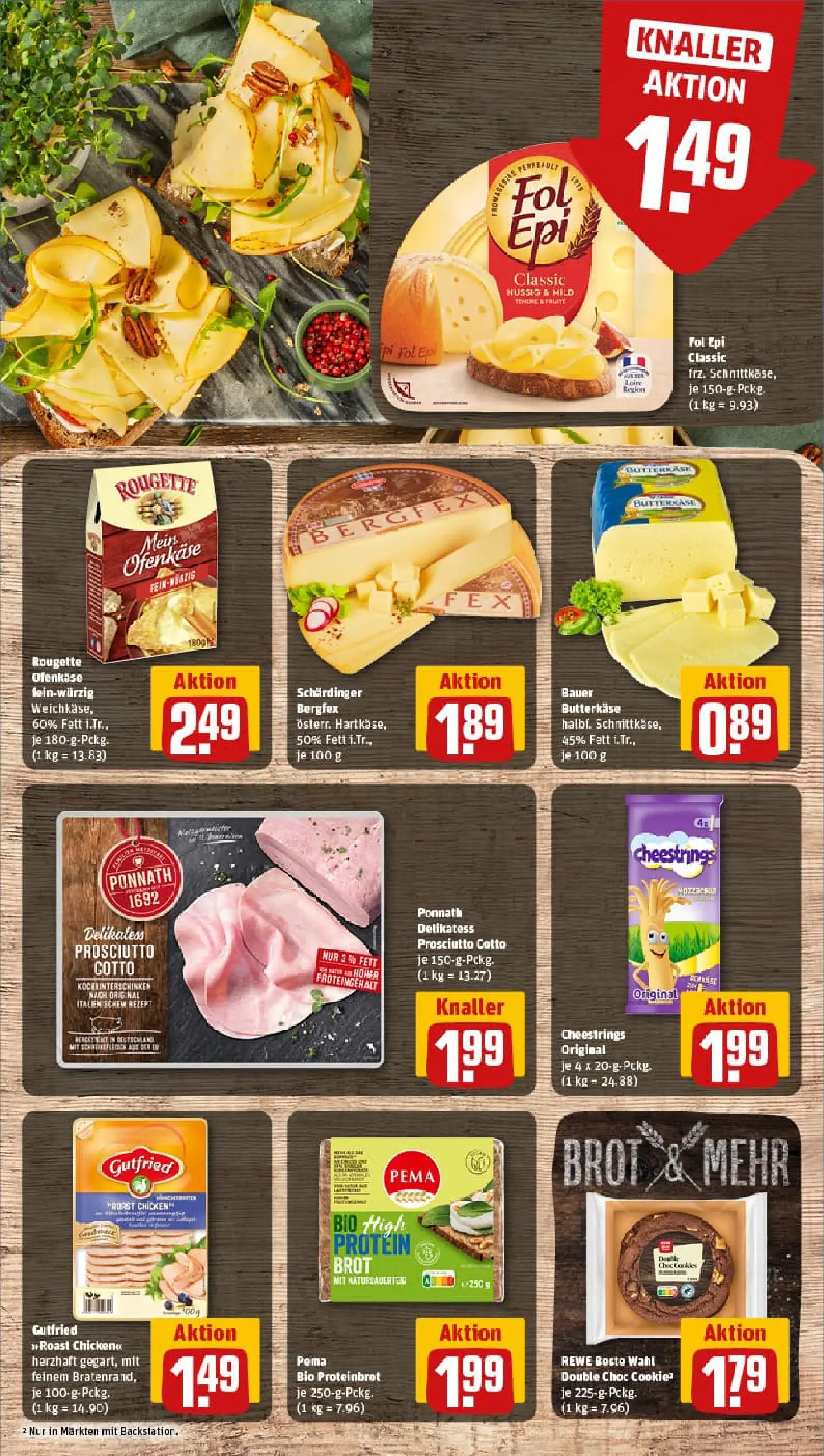 REWE Prospekt ab 04.01.2026 zum Blättern » Angebote | Seite: 9 | Produkte: Rougette ofenkase, Brot