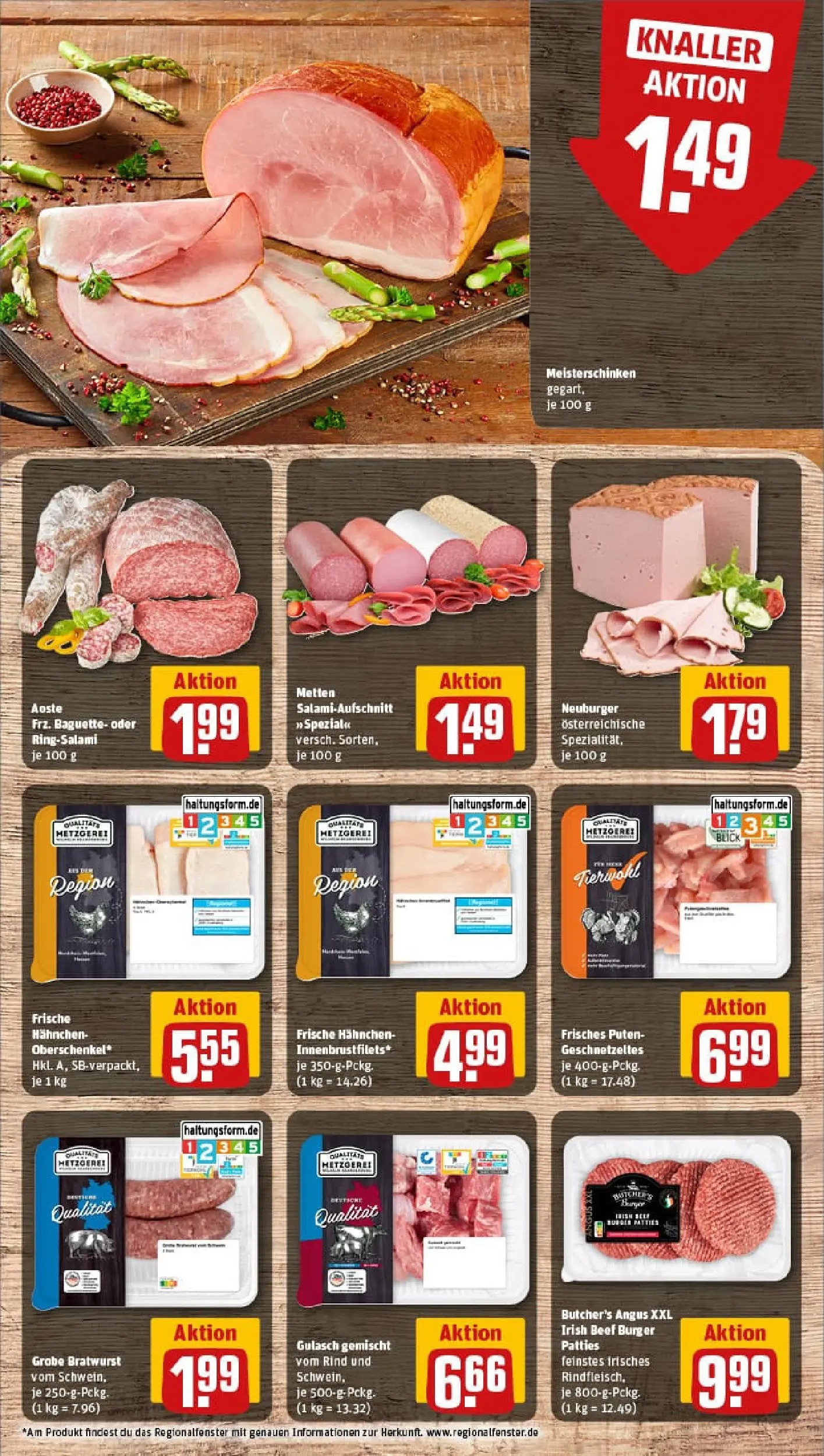 REWE Prospekt ab 04.01.2026 zum Blättern » Angebote | Seite: 8 | Produkte: Hahnchen, Bratwurst, Burger, Rindfleisch