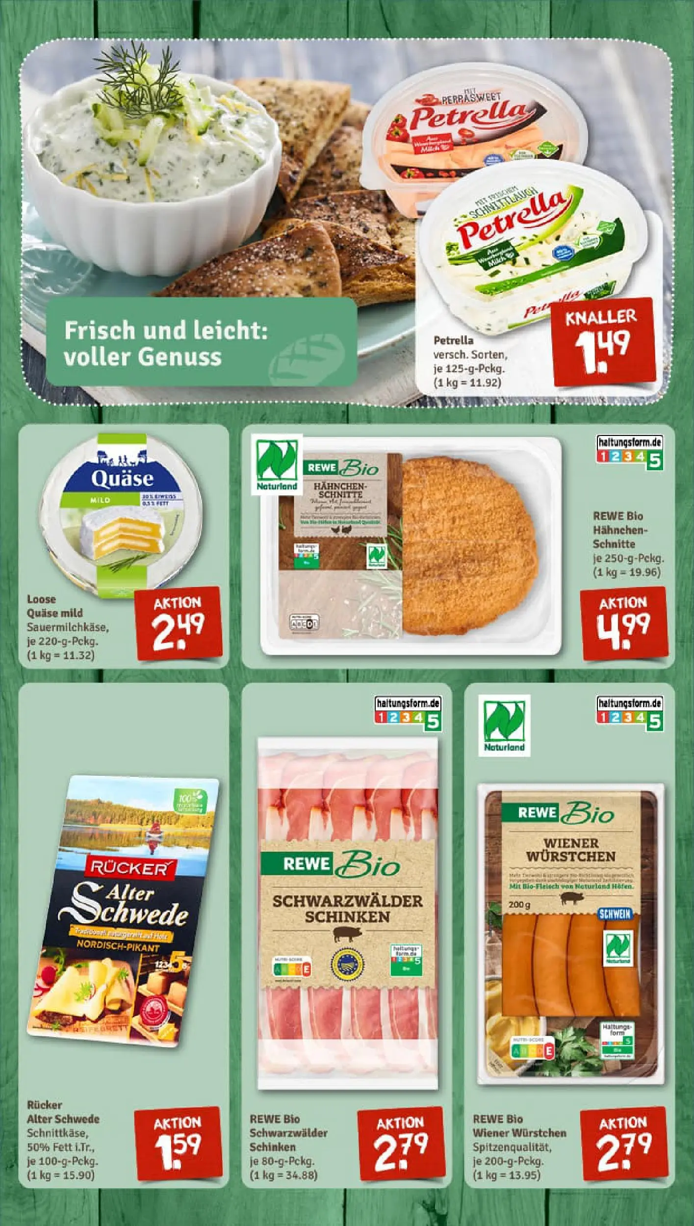 REWE Prospekt ab 04.01.2026 zum Blättern » Angebote | Seite: 9 | Produkte: Hahnchen, Wiener wurstchen, Schinken