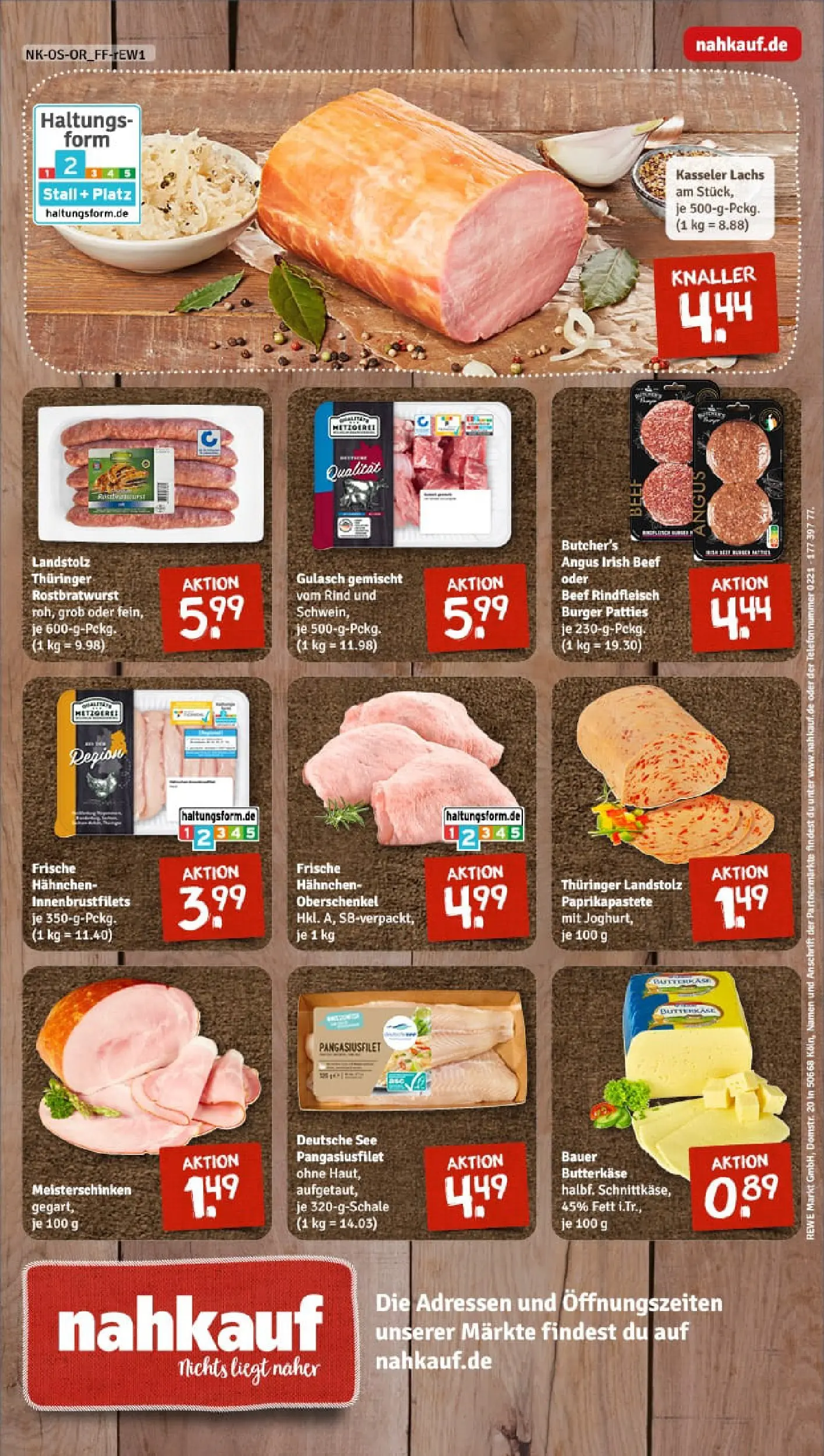 REWE Prospekt ab 04.01.2026 zum Blättern » Angebote | Seite: 16 | Produkte: Hahnchen, Burger, Gulasch, Rindfleisch