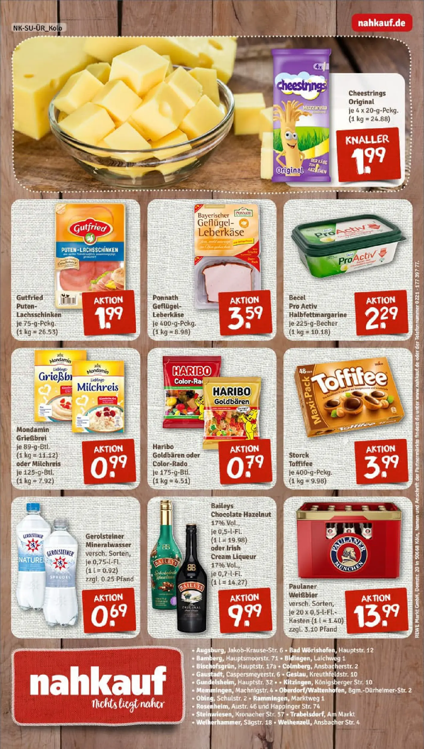REWE Prospekt ab 04.01.2026 zum Blättern » Angebote | Seite: 8 | Produkte: Margarine, Mozzarella, Baileys, Telefon