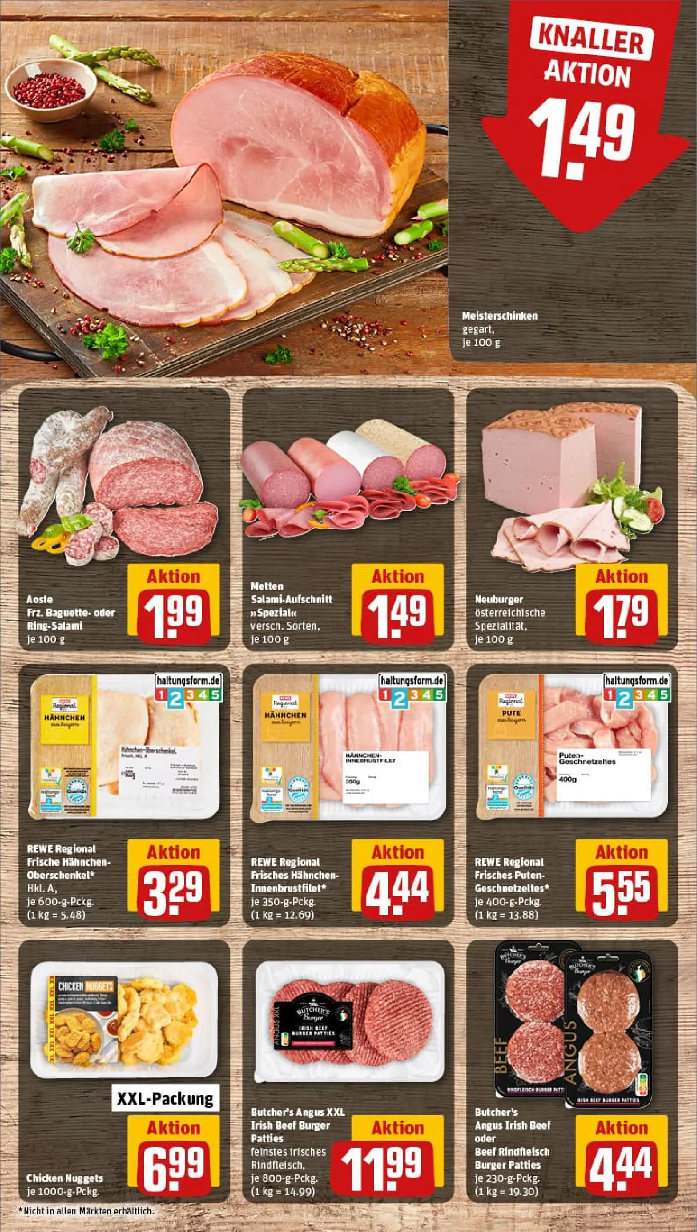 REWE Prospekt ab 04.01.2026 zum Blättern » Angebote | Seite: 8 | Produkte: Pute, Burger, Baguette, Rindfleisch