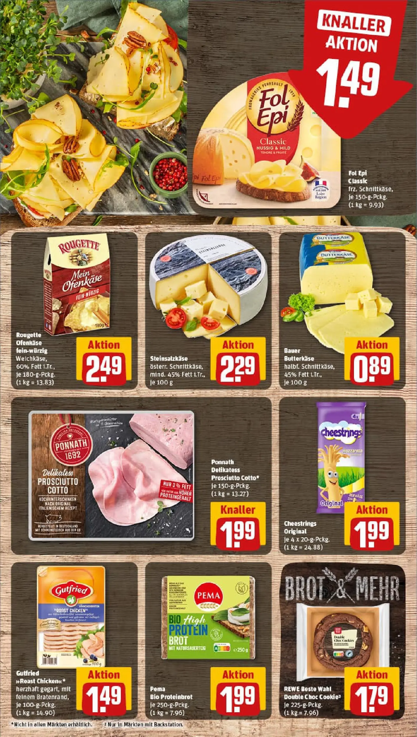 REWE Prospekt ab 04.01.2026 zum Blättern » Angebote | Seite: 9 | Produkte: Rougette ofenkase, Brot
