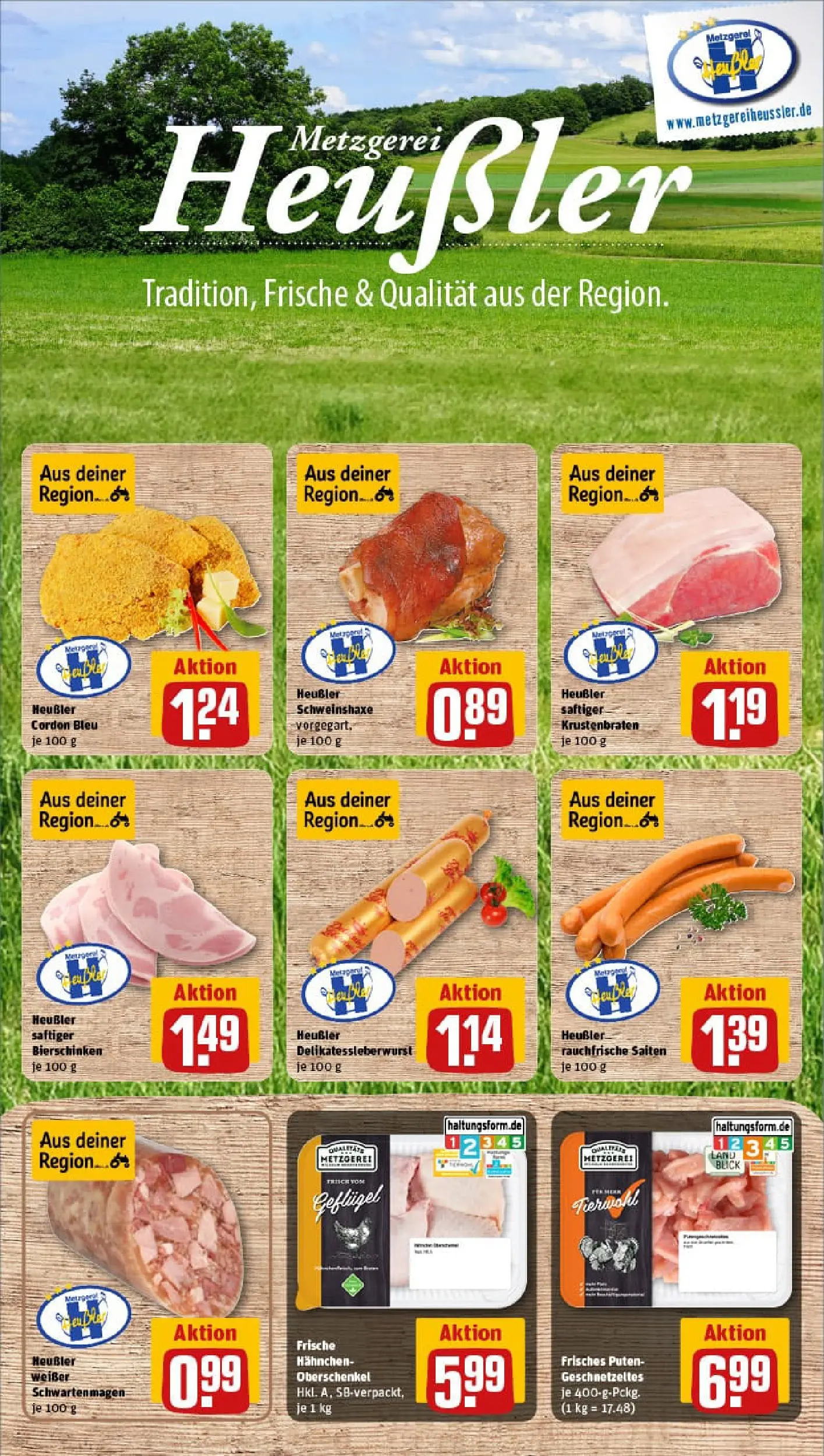 REWE Prospekt ab 04.01.2026 zum Blättern » Angebote | Seite: 8 | Produkte: Hahnchen, Krustenbraten