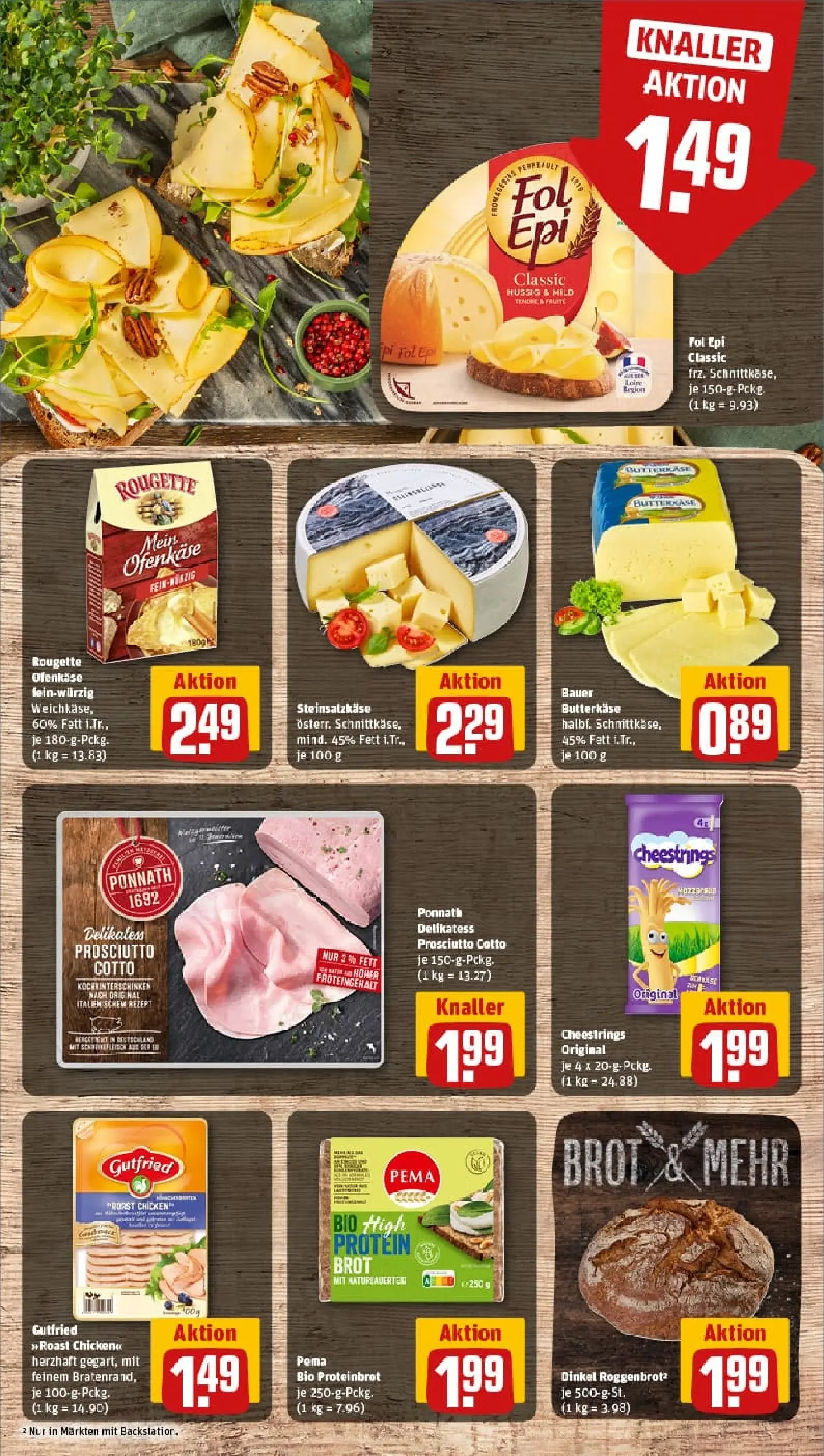 REWE Prospekt ab 04.01.2026 zum Blättern » Angebote | Seite: 9 | Produkte: Rougette ofenkase, Brot