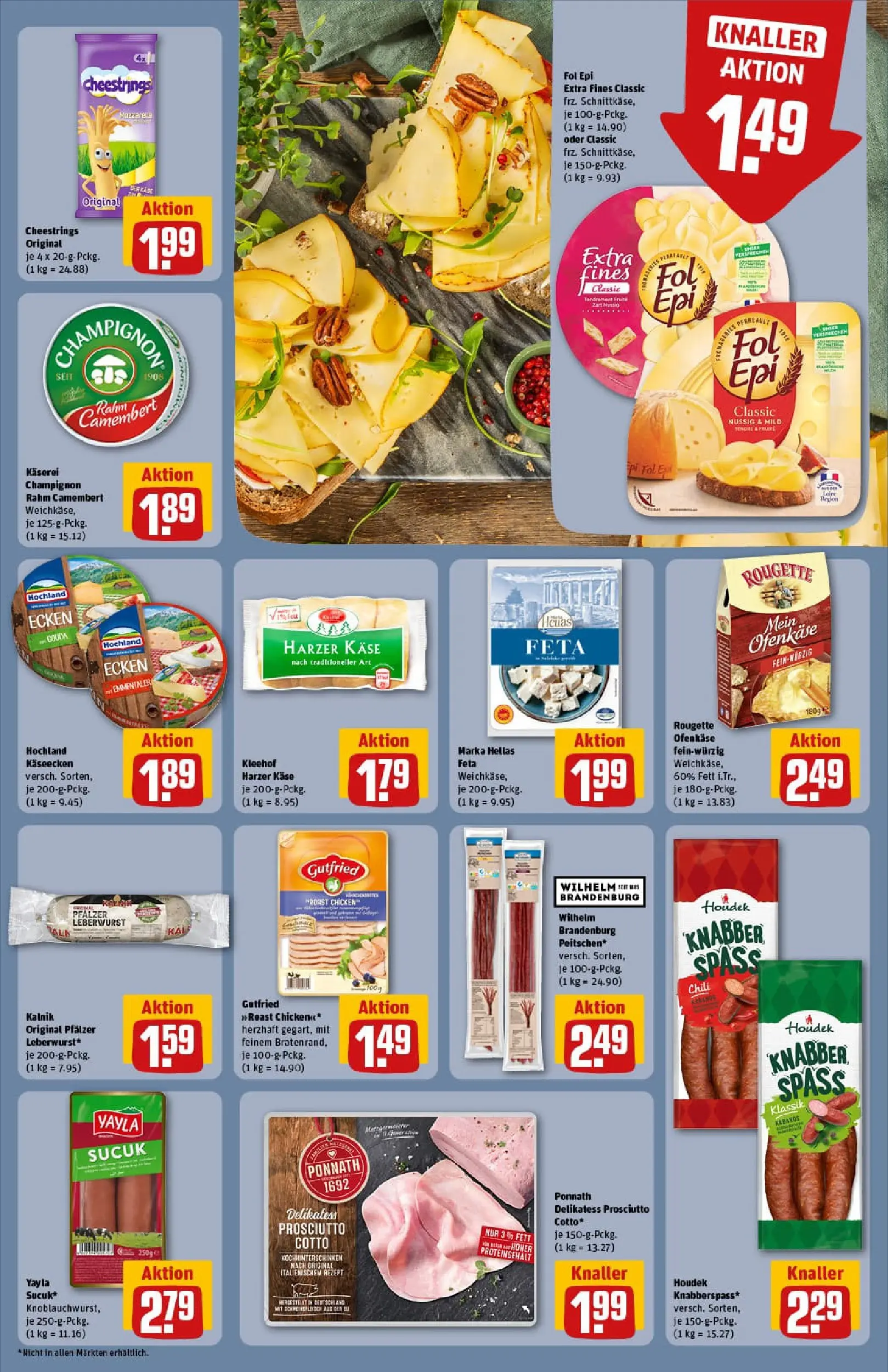REWE Prospekt ab 04.01.2026 zum Blättern » Angebote | Seite: 13 | Produkte: Feta, Käse, Gouda, Rougette ofenkase