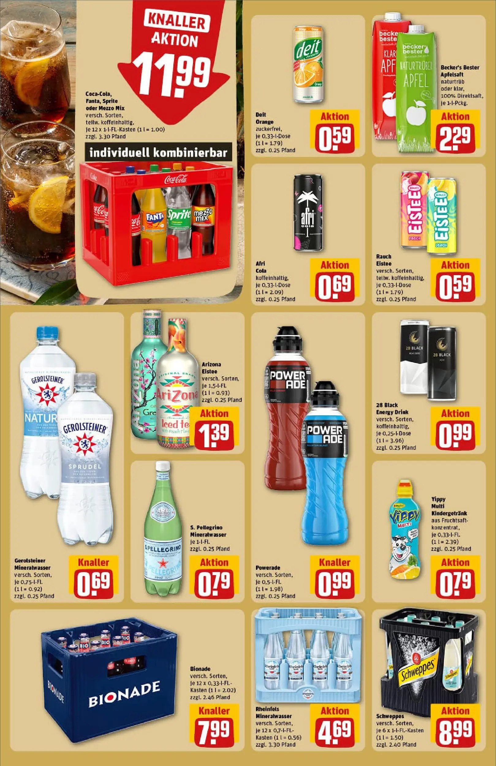 REWE Prospekt ab 04.01.2026 zum Blättern » Angebote | Seite: 26 | Produkte: Mezzo mix, Sprite, Äpfel, Bionade