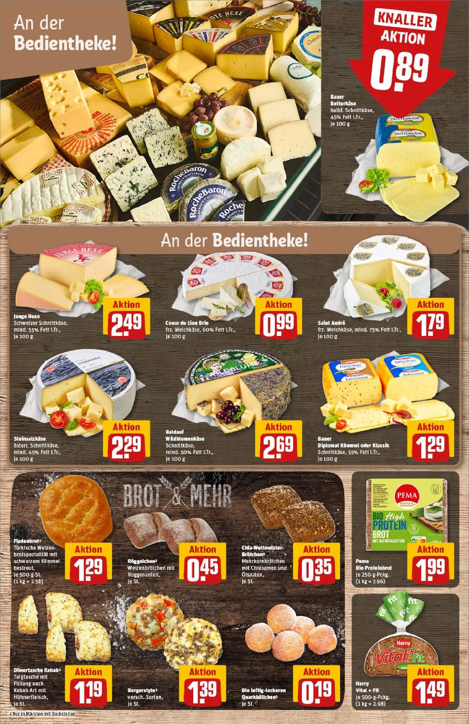 REWE Prospekt ab 04.01.2026 zum Blättern » Angebote | Seite: 11 | Produkte: Quark, Burger, Brot