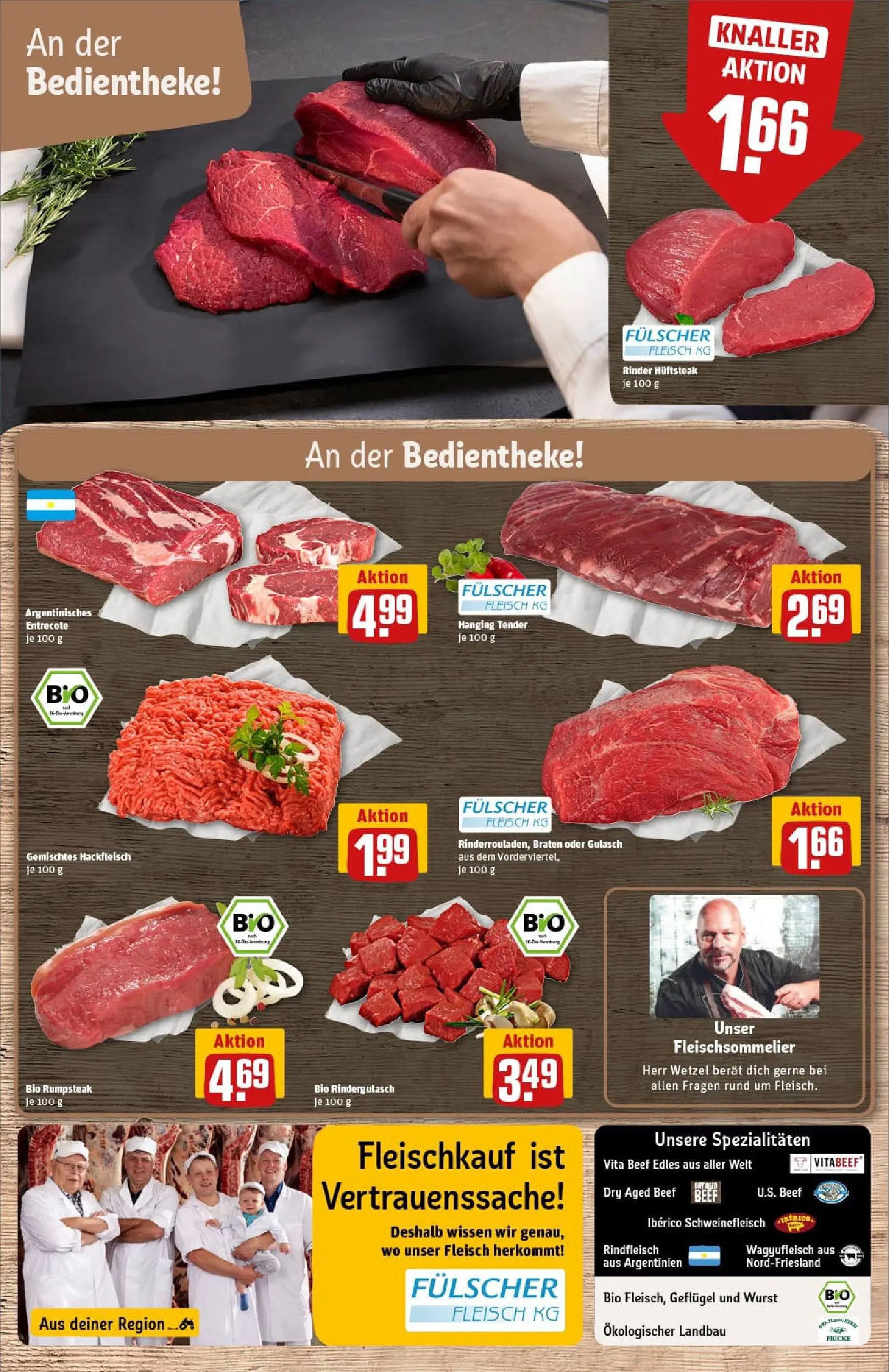 REWE Prospekt ab 04.01.2026 zum Blättern » Angebote | Seite: 8 | Produkte: Rumpsteak, Entrecote, Steak, Fleisch