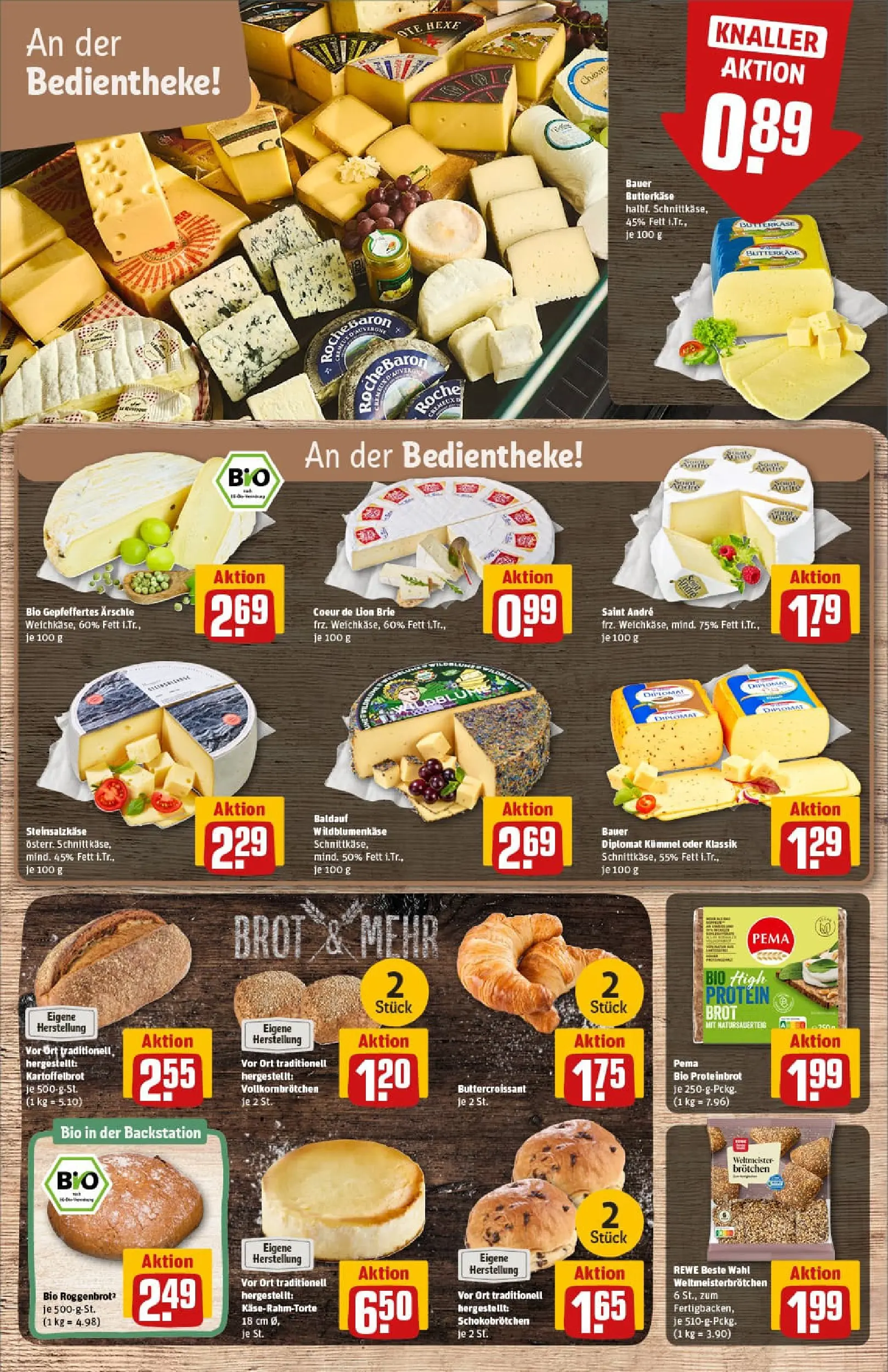 REWE Prospekt ab 04.01.2026 zum Blättern » Angebote | Seite: 11 | Produkte: Croissant, Brot