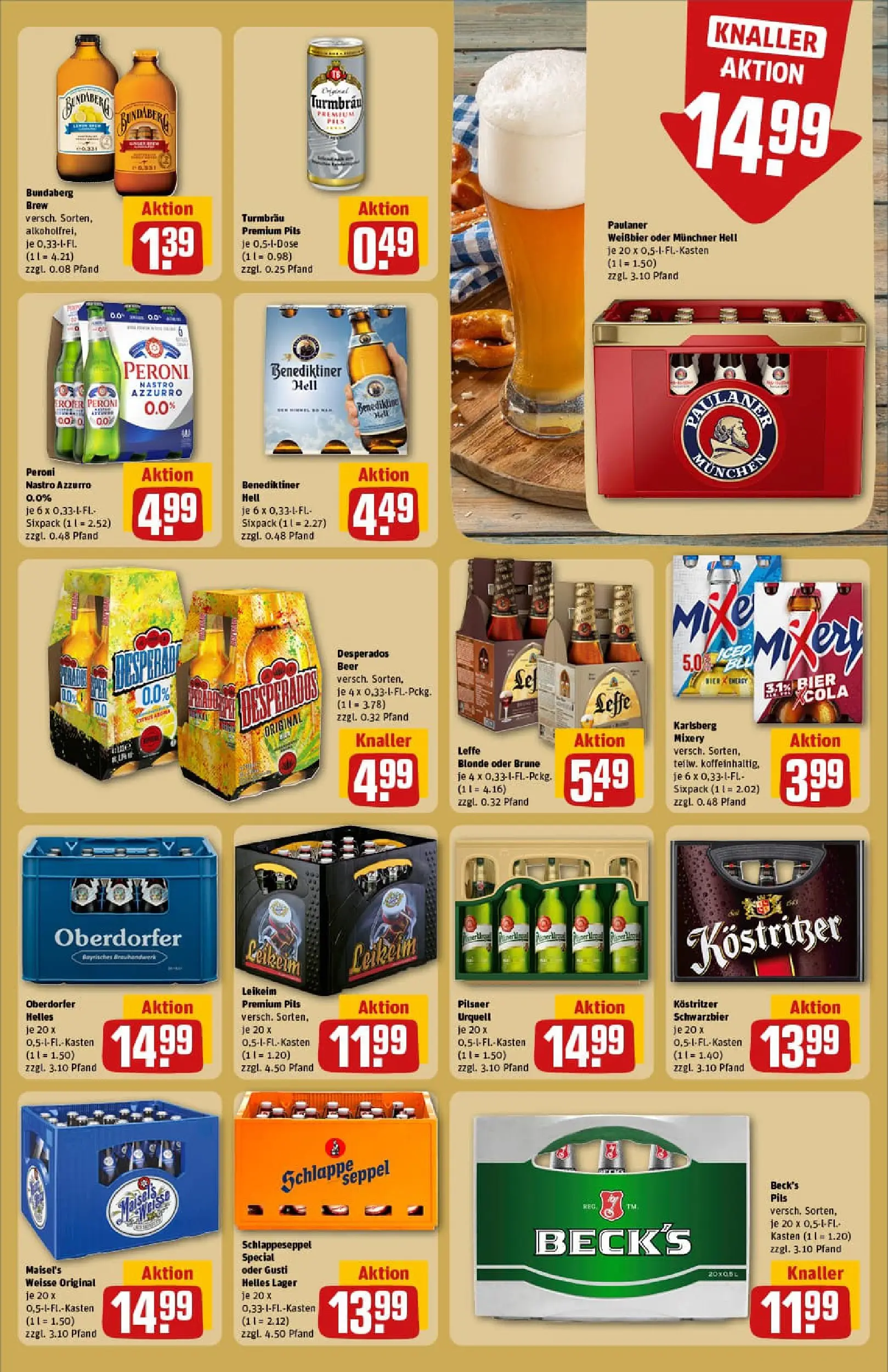 REWE Prospekt ab 04.01.2026 zum Blättern » Angebote | Seite: 17 | Produkte: Pils, Benediktiner hell, Pilsner urquell, Desperados