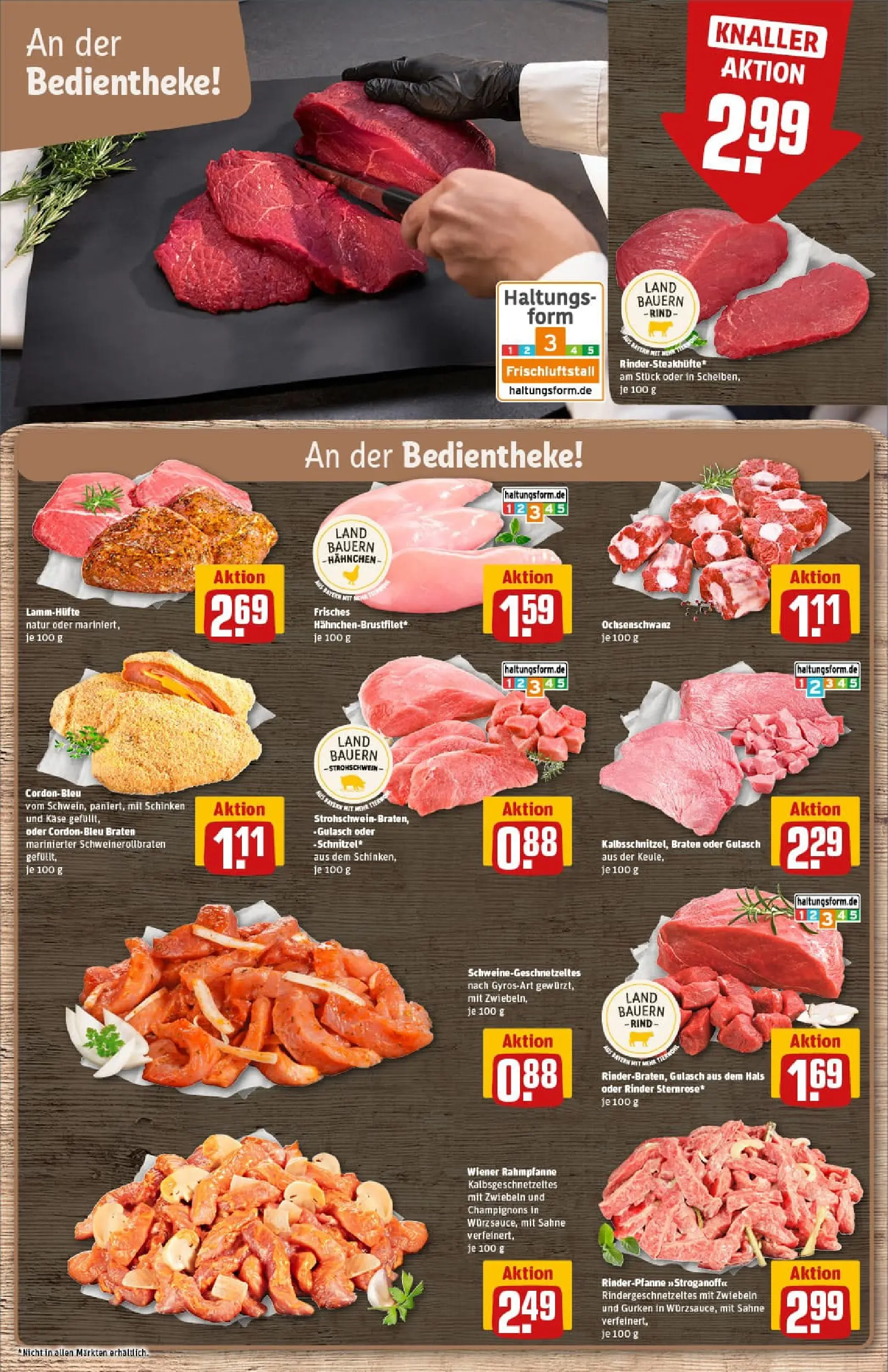 REWE Prospekt ab 04.01.2026 zum Blättern » Angebote | Seite: 9 | Produkte: Käse, Champignons, Zwiebeln, Gulasch