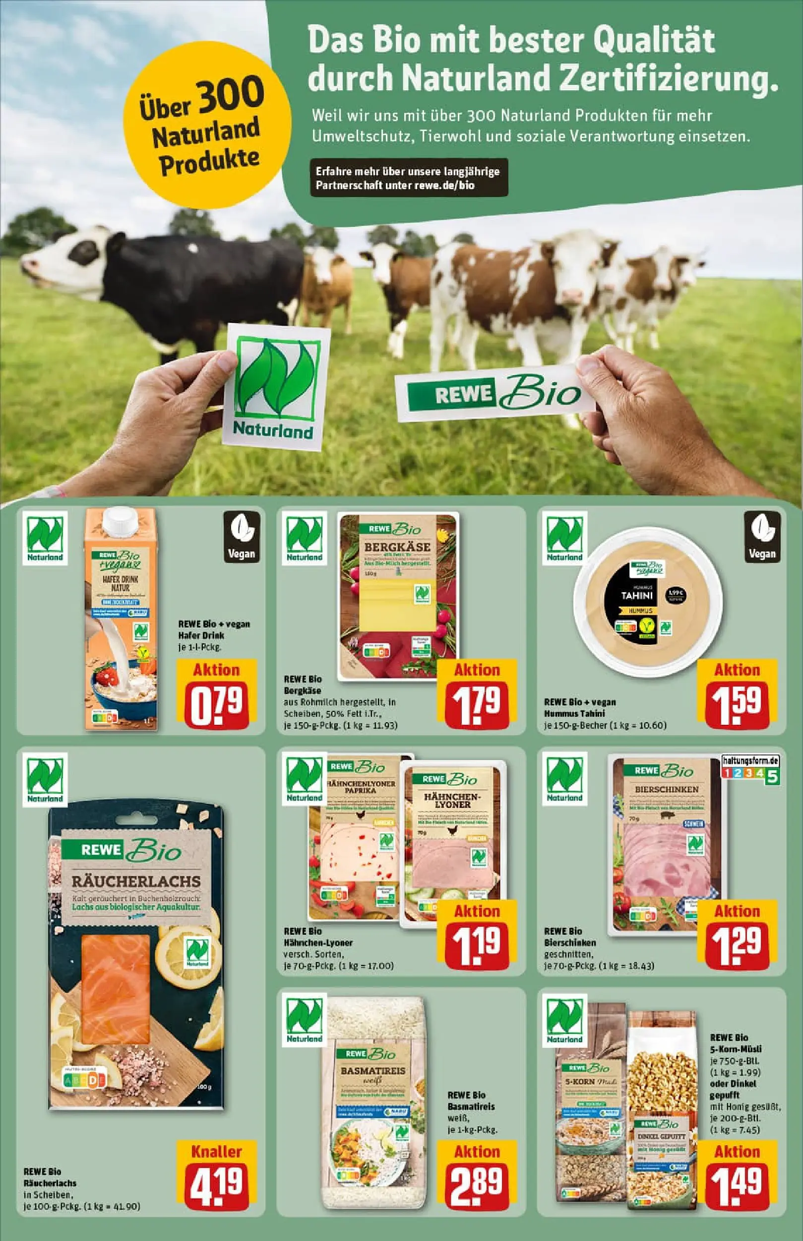 REWE Prospekt ab 04.01.2026 zum Blättern » Angebote | Seite: 16 | Produkte: Hahnchen, Basmatireis, Lachs, Paprika