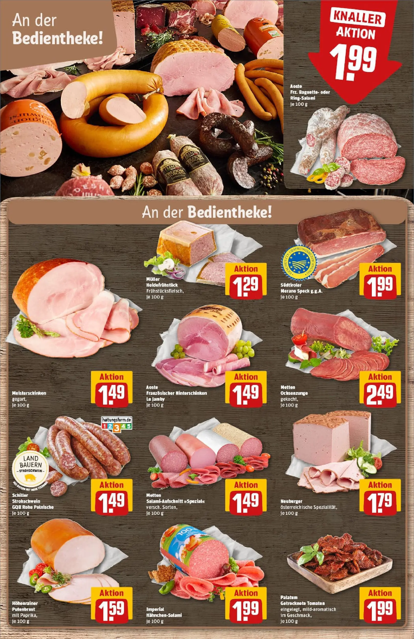 REWE Prospekt ab 04.01.2026 zum Blättern » Angebote | Seite: 12 | Produkte: Baguette, Tomaten, Salami