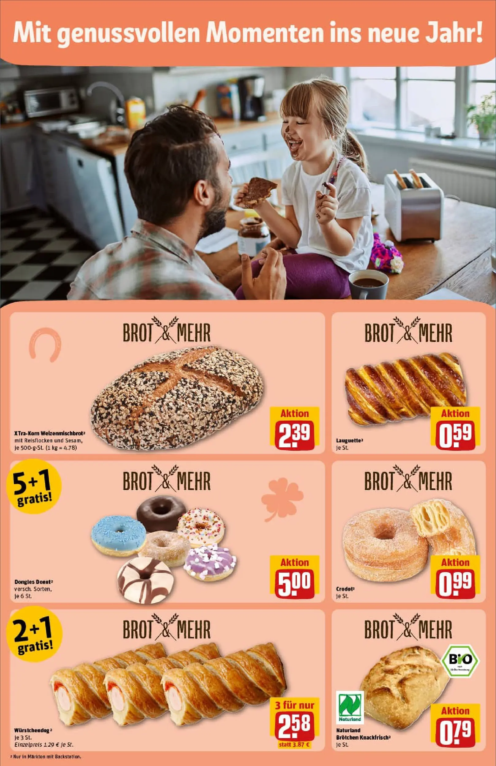 REWE Prospekt ab 04.01.2026 zum Blättern » Angebote | Seite: 14 | Produkte: Brot