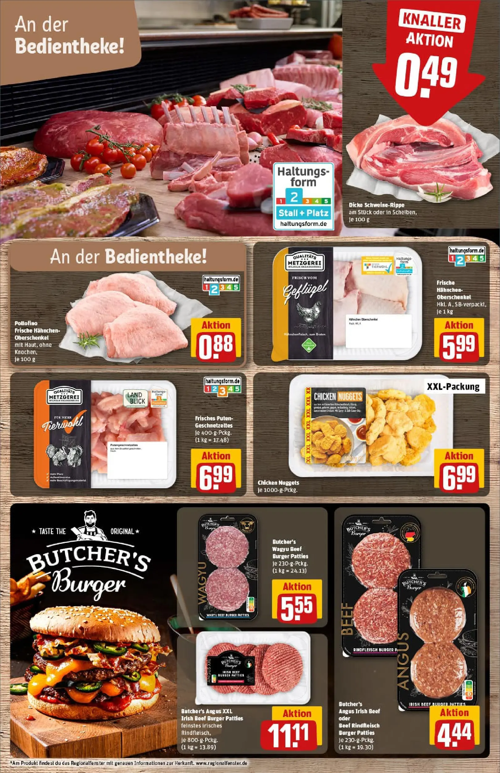 REWE Prospekt ab 04.01.2026 zum Blättern » Angebote | Seite: 8 | Produkte: Hahnchen, Burger, Rindfleisch