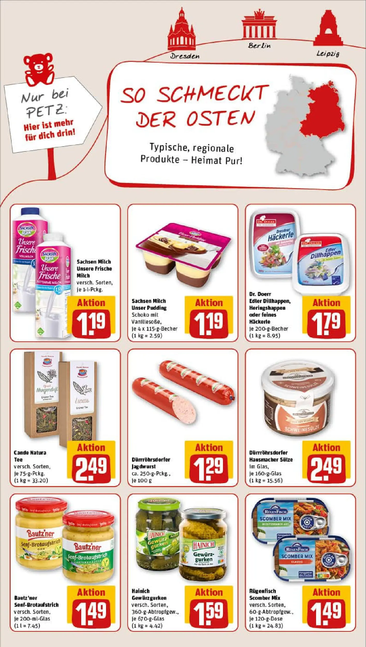 REWE Prospekt ab 04.01.2026 zum Blättern » Angebote | Seite: 10 | Produkte: Milch, Pudding, Tee, Gurken