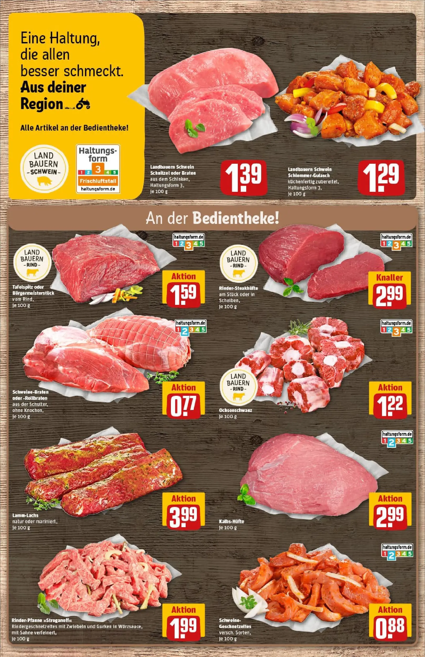 REWE Prospekt ab 04.01.2026 zum Blättern » Angebote | Seite: 9 | Produkte: Tafelspitz, Schnitzel, Sahne, Gurken