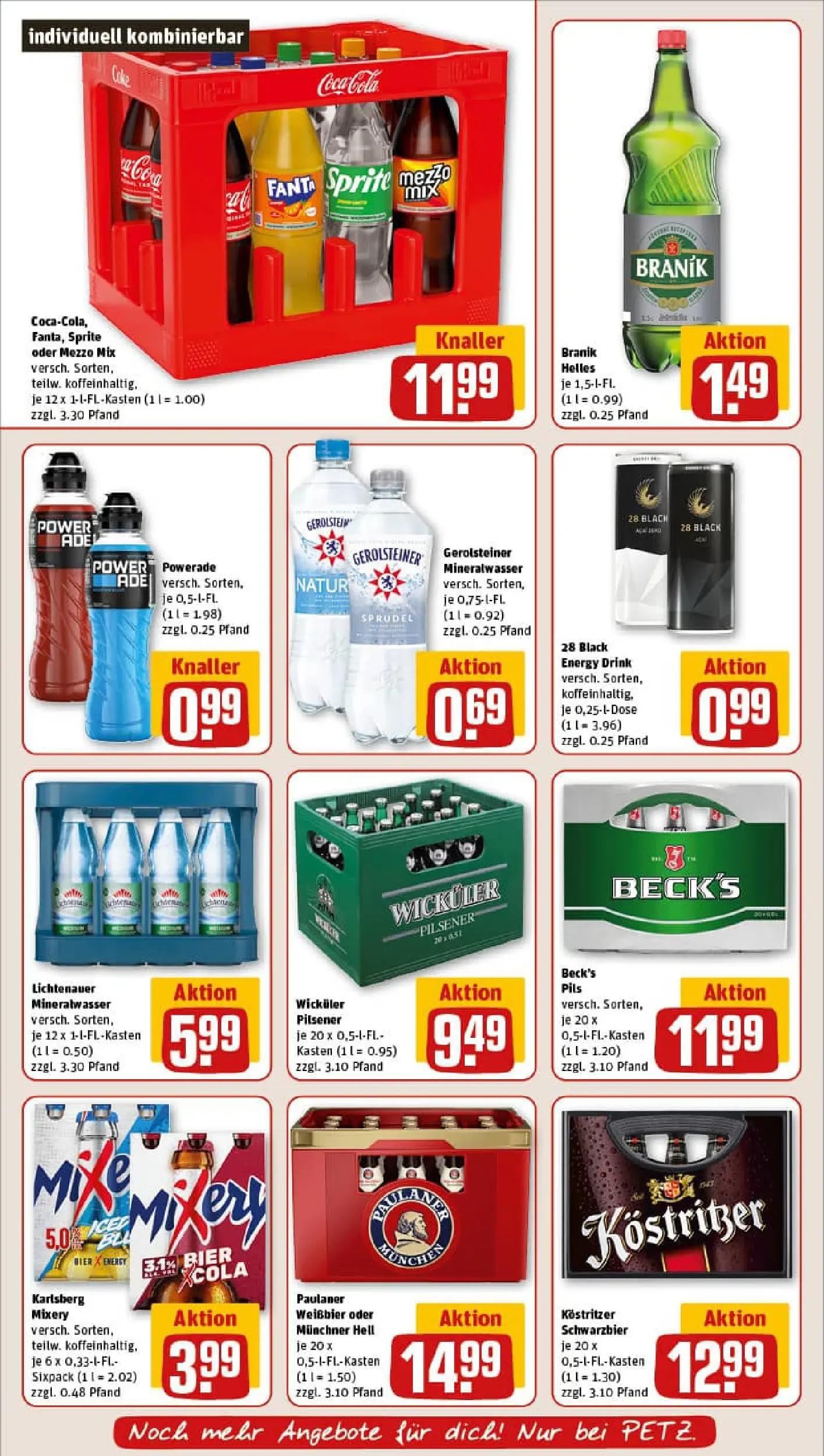 REWE Prospekt ab 04.01.2026 zum Blättern » Angebote | Seite: 18 | Produkte: Bier, Weißbier, Oder mezzo mix, Gerolsteiner