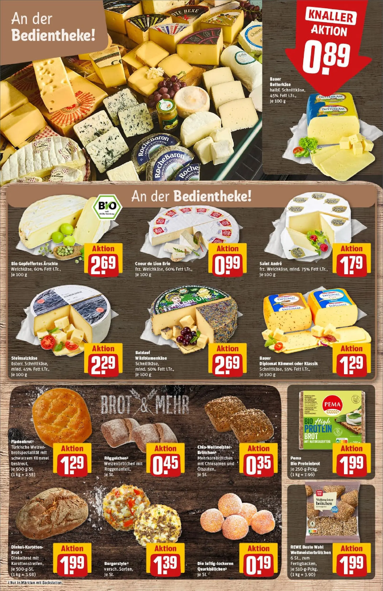REWE Prospekt ab 04.01.2026 zum Blättern » Angebote | Seite: 11 | Produkte: Quark, Burger, Brot