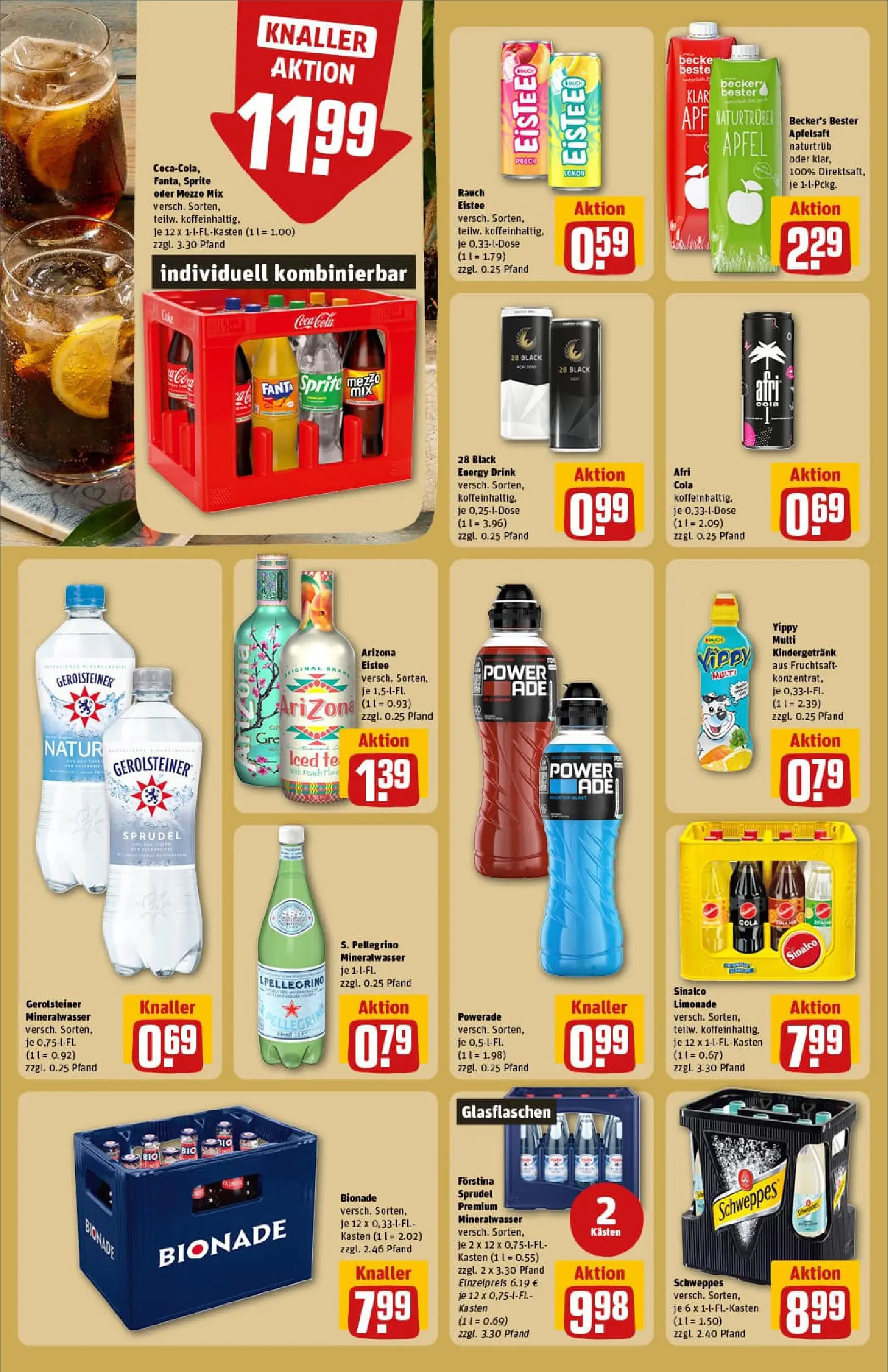 REWE Prospekt ab 04.01.2026 zum Blättern » Angebote | Seite: 16 | Produkte: Mezzo mix, Coca cola, Cola, Energy