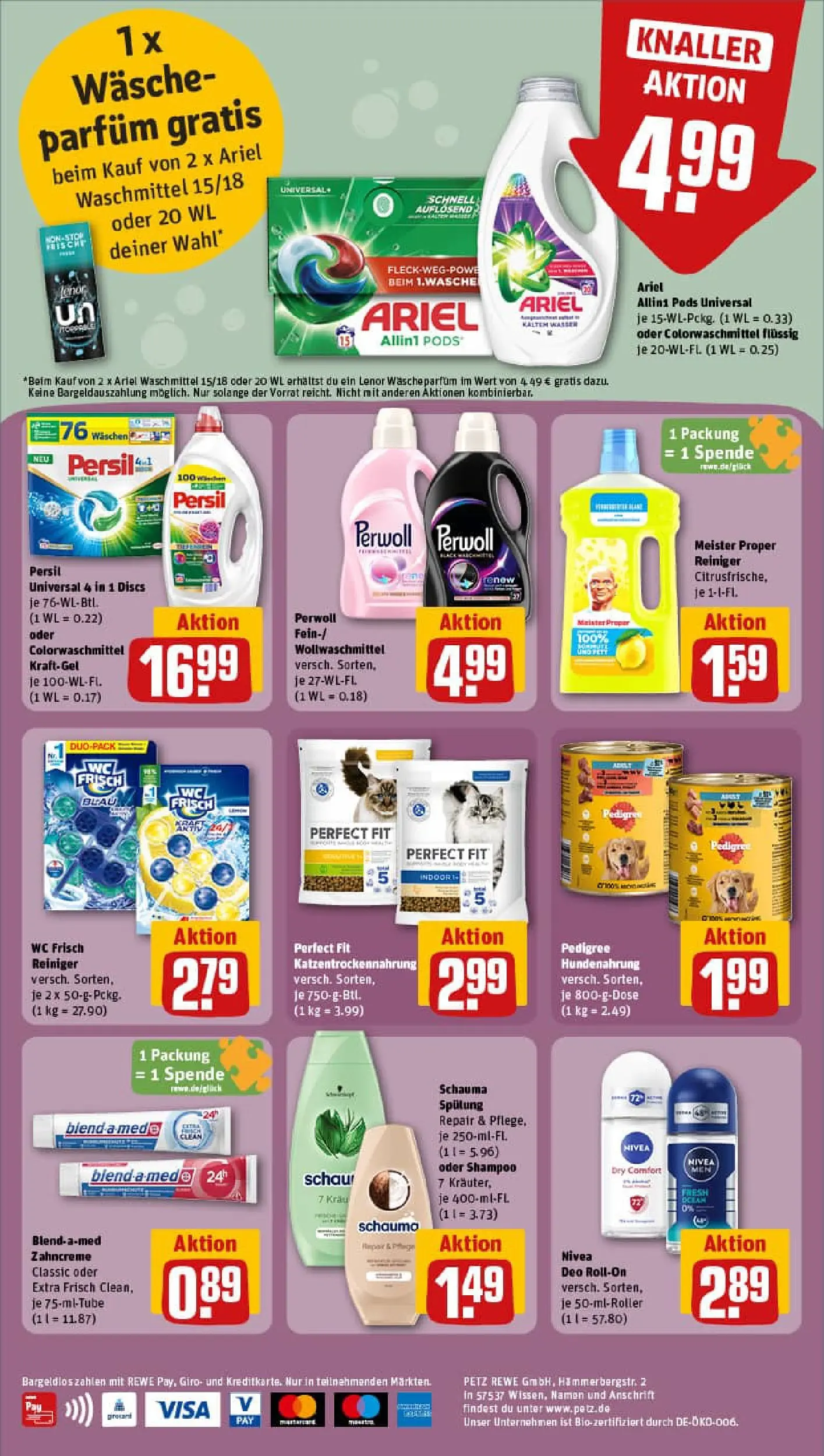 REWE Prospekt ab 04.01.2026 zum Blättern » Angebote | Seite: 32 | Produkte: Perwoll, Waschmittel, Wc frisch, Persil