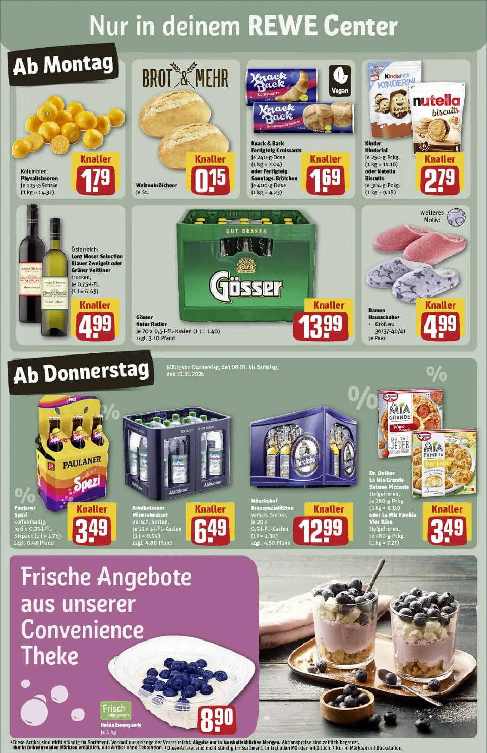 REWE Prospekt ab 04.01.2026 zum Blättern » Angebote | Seite: 3 | Produkte: Paulaner spezi, Radler, Brot, Paulaner