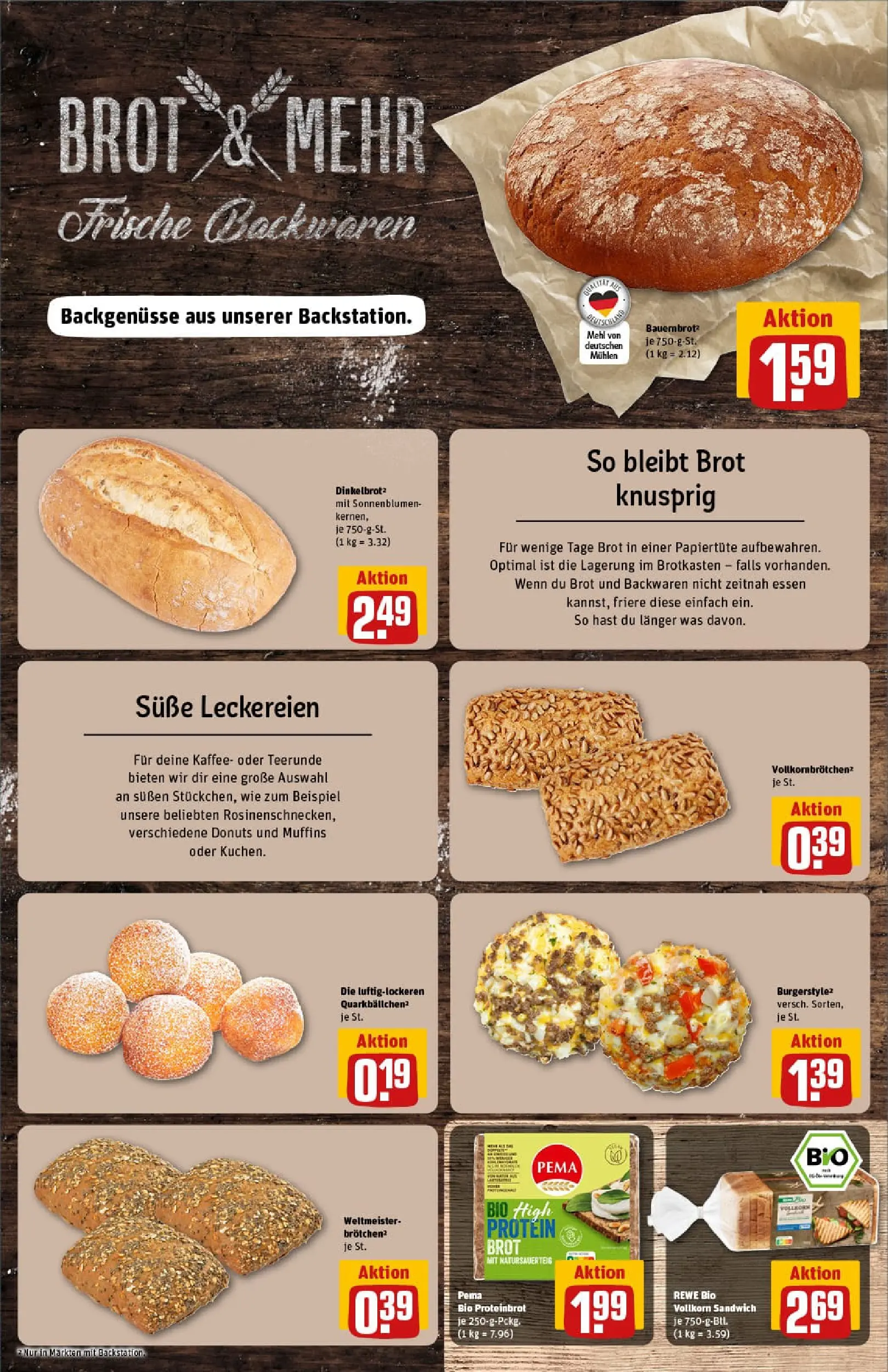 REWE Prospekt ab 04.01.2026 zum Blättern » Angebote | Seite: 11 | Produkte: Mehl, Kaffee, Donuts, Brot