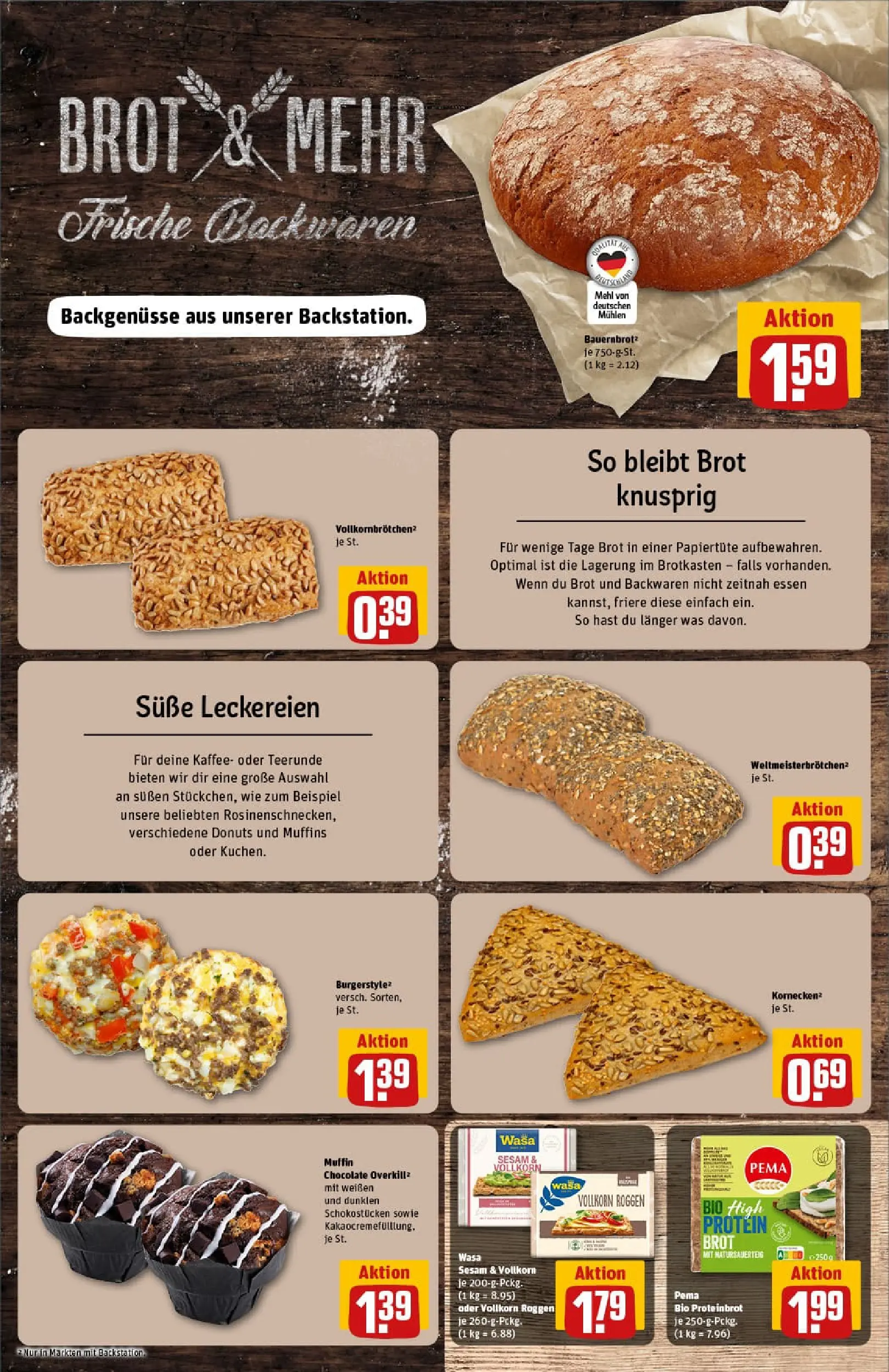 REWE Prospekt ab 04.01.2026 zum Blättern » Angebote | Seite: 12 | Produkte: Mehl, Kaffee, Donuts, Brot
