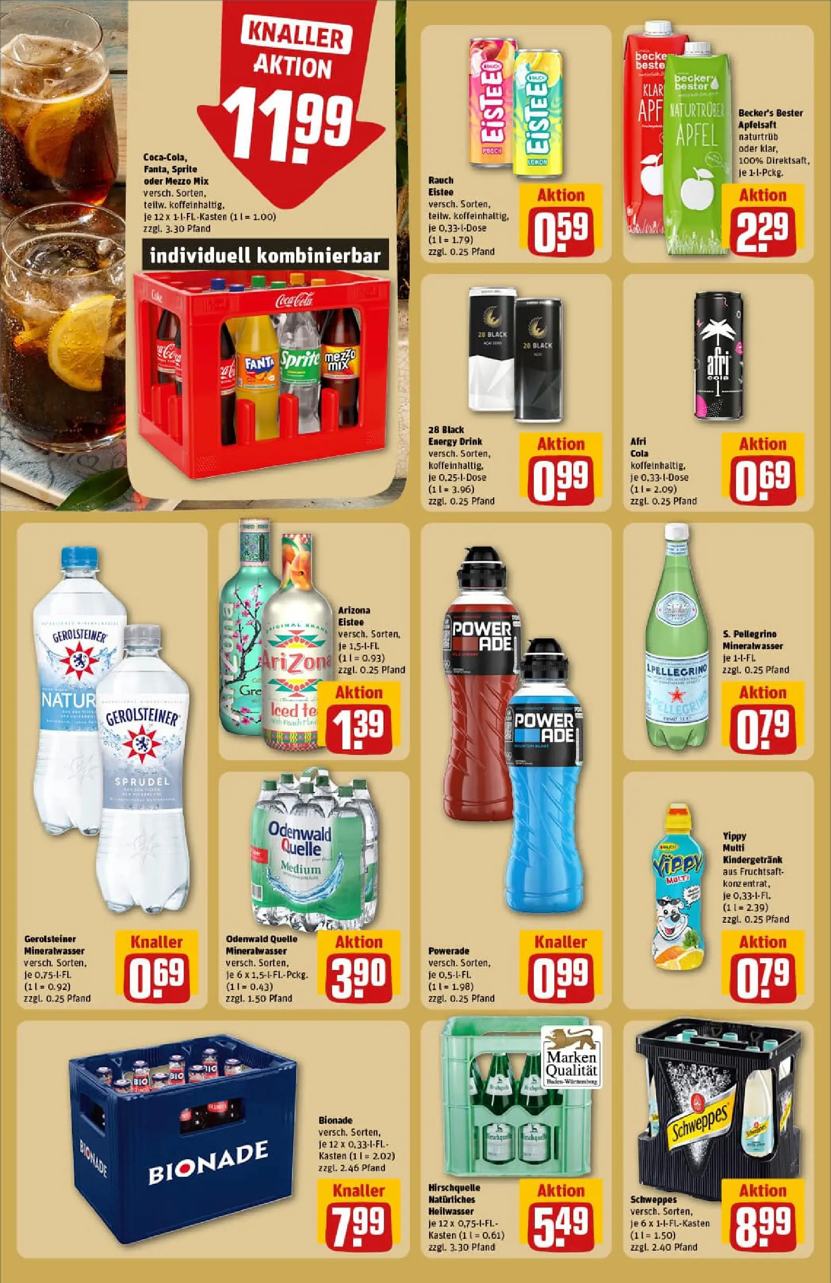 REWE Prospekt ab 04.01.2026 zum Blättern » Angebote | Seite: 16 | Produkte: Coca cola, Cola, Bionade, Schweppes