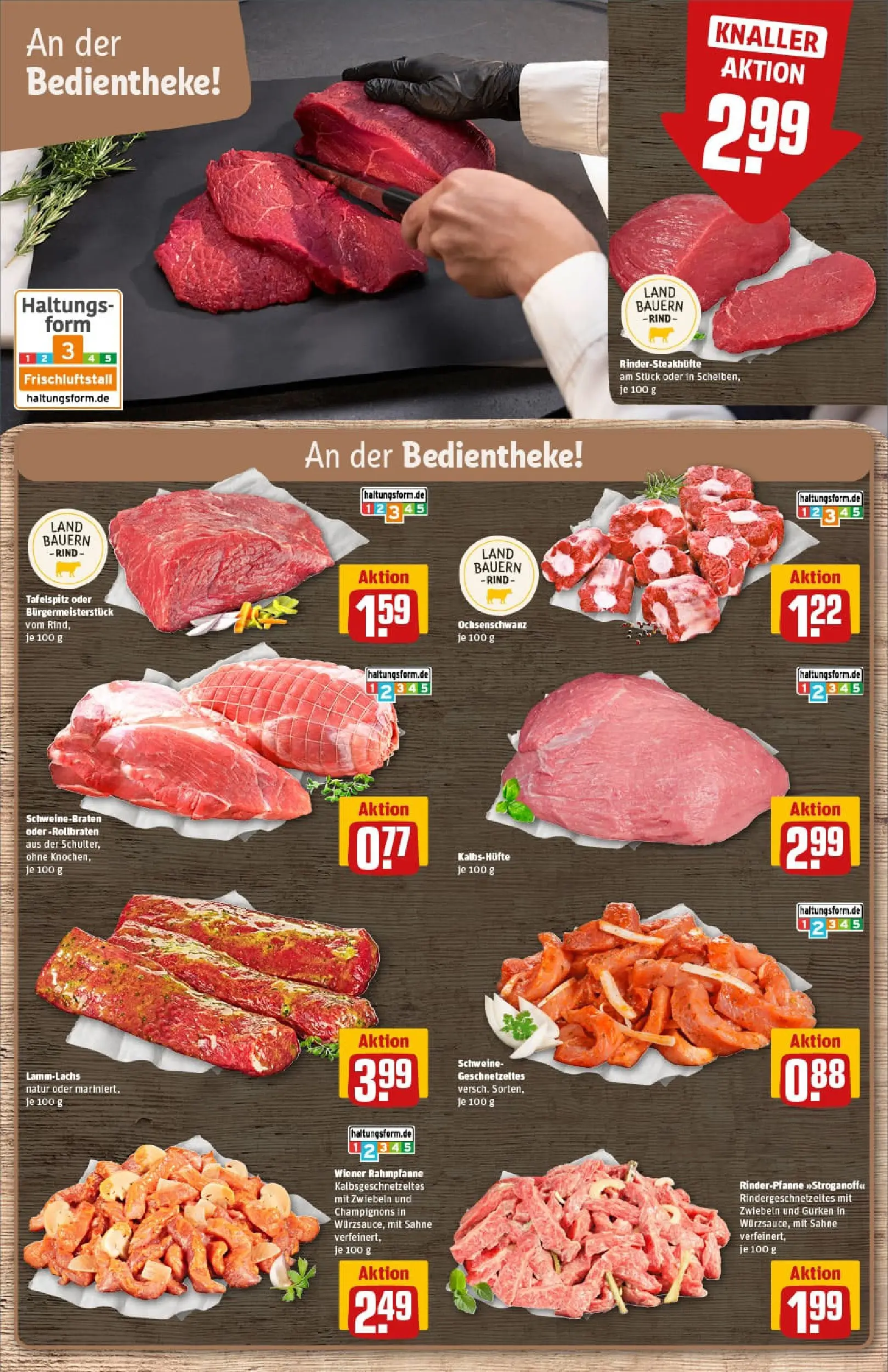 REWE Prospekt ab 04.01.2026 zum Blättern » Angebote | Seite: 9 | Produkte: Tafelspitz, Champignons, Zwiebeln, Sahne