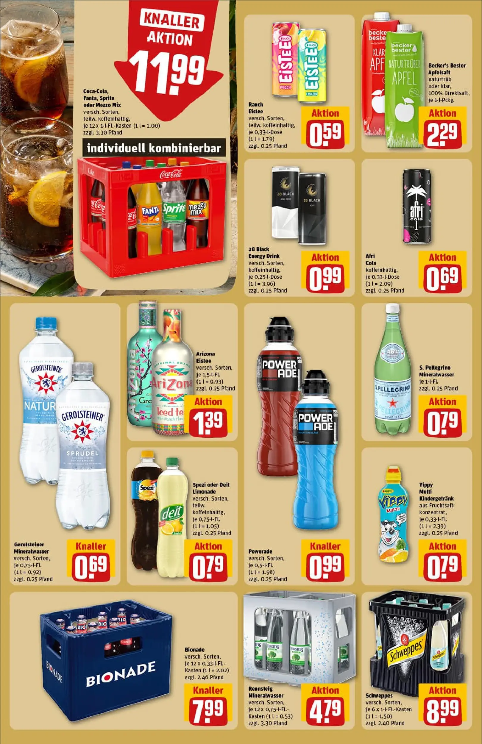 REWE Prospekt ab 04.01.2026 zum Blättern » Angebote | Seite: 22 | Produkte: Sprite, Cola, Limonade, Apple