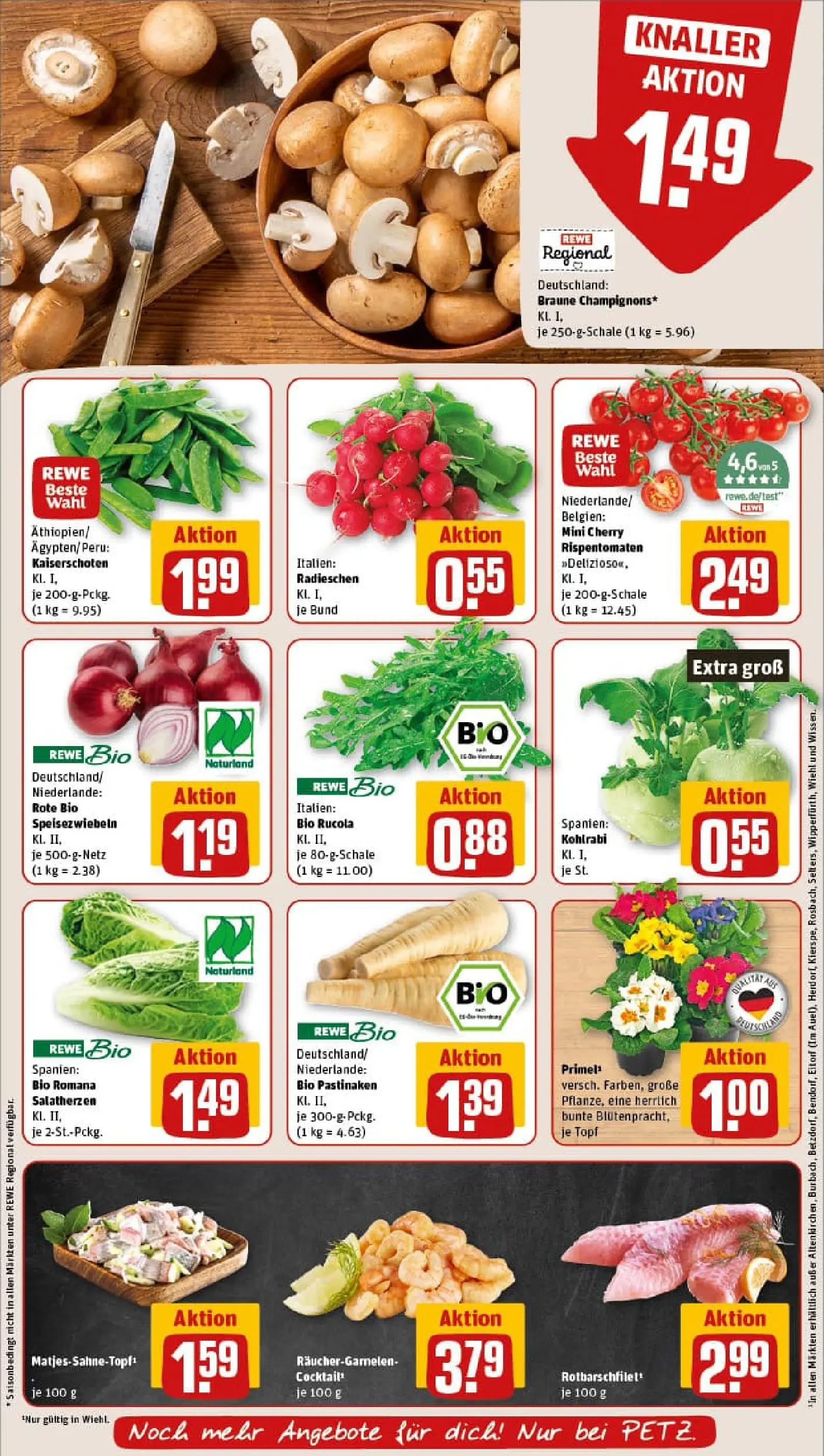 REWE Prospekt ab 04.01.2026 zum Blättern » Angebote | Seite: 7 | Produkte: Rucola, Kohlrabi