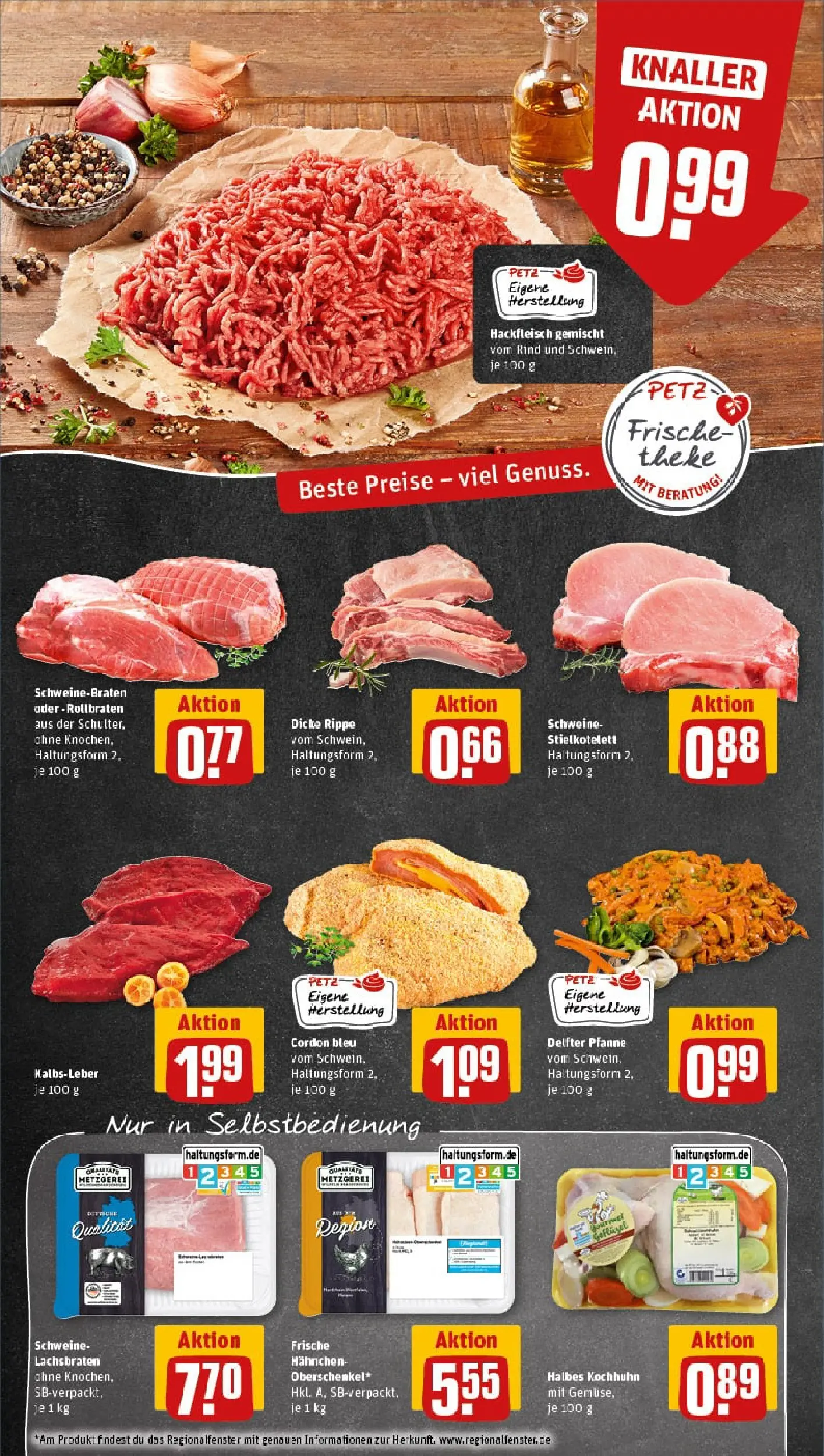 REWE Prospekt ab 04.01.2026 zum Blättern » Angebote | Seite: 8 | Produkte: Hahnchen, Theke, Gemüse, Hackfleisch