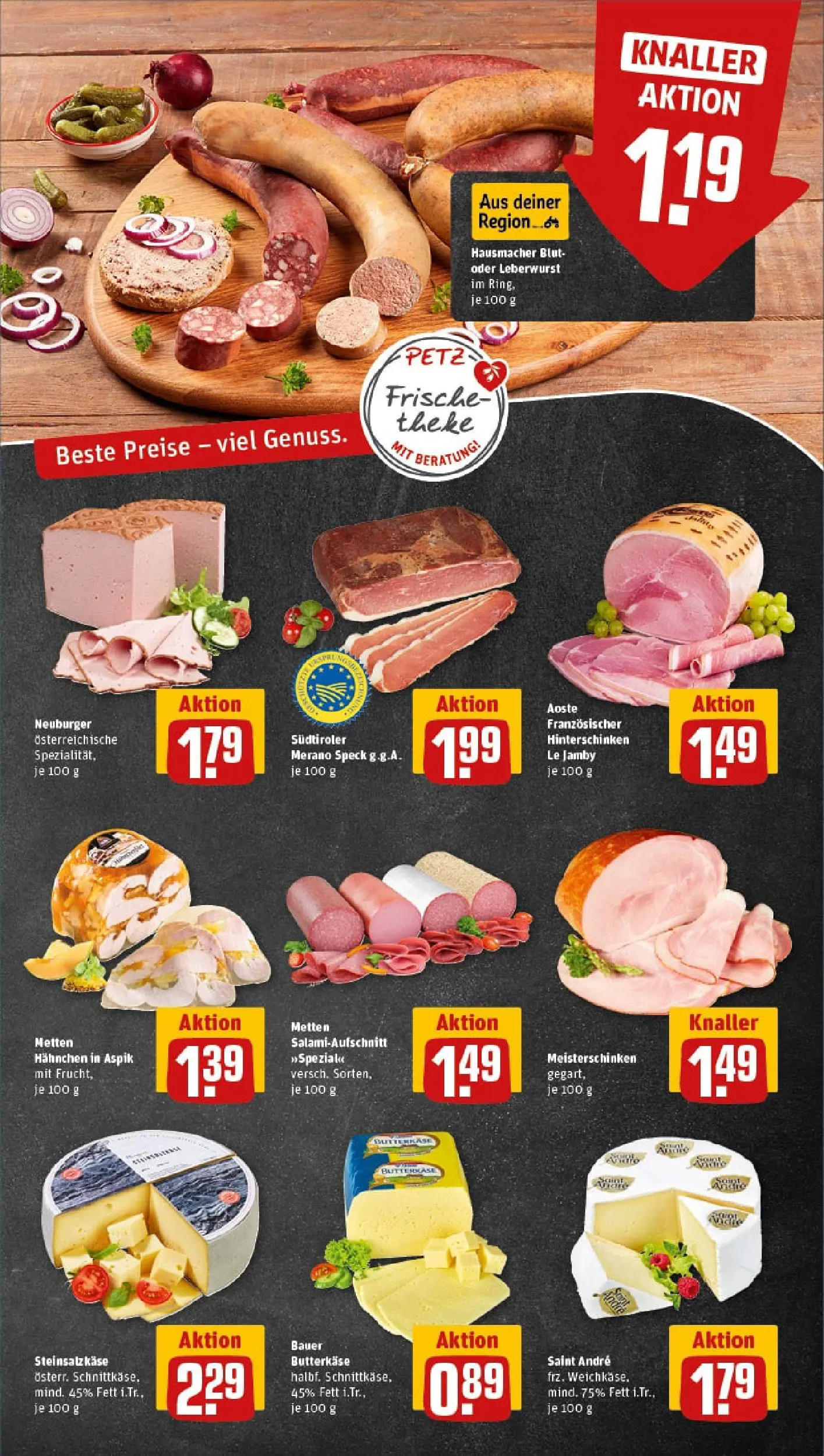 REWE Prospekt ab 04.01.2026 zum Blättern » Angebote | Seite: 9 | Produkte: Hahnchen, Salami