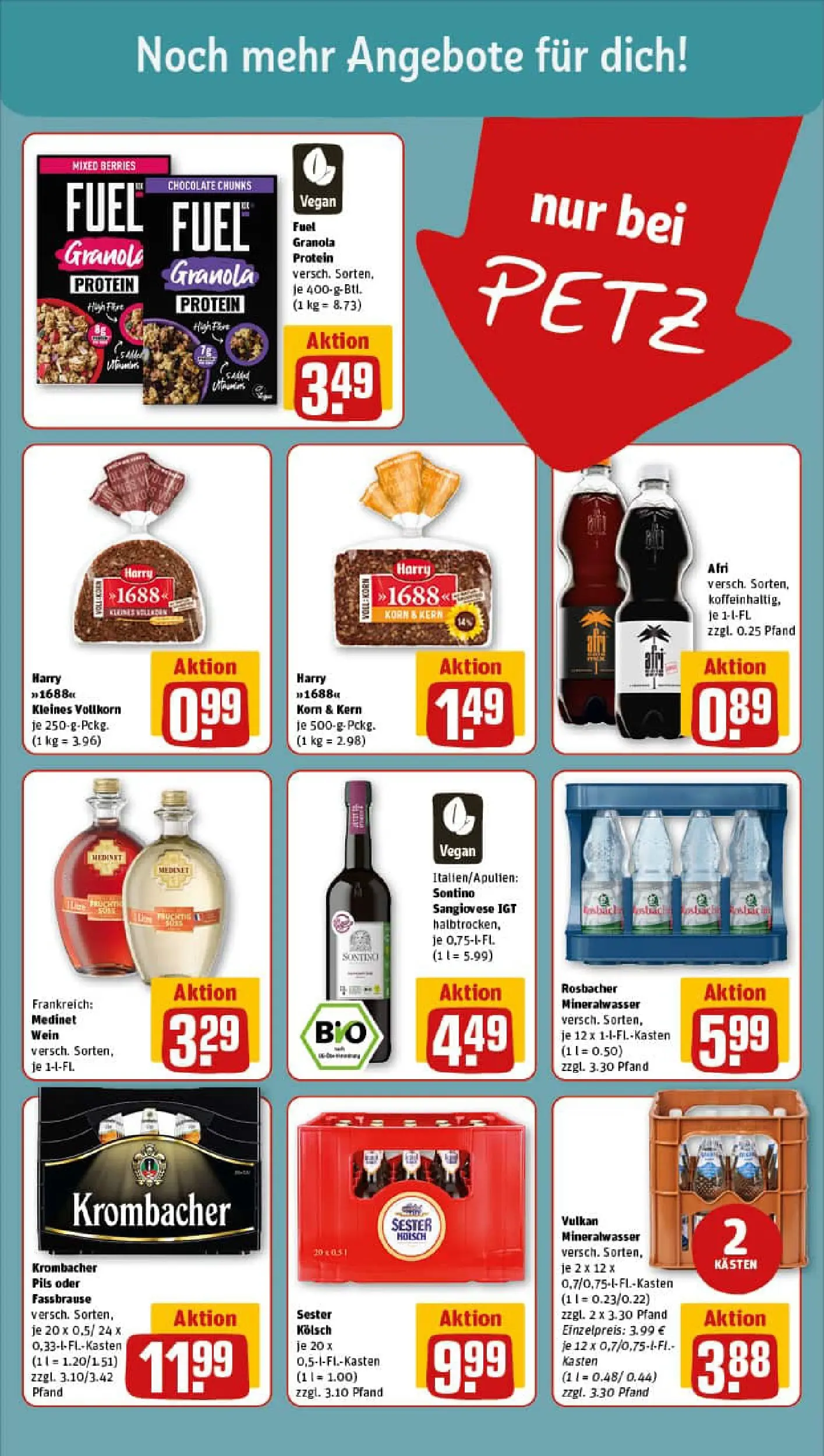 REWE Prospekt ab 04.01.2026 zum Blättern » Angebote | Seite: 15 | Produkte: Pils, Mineralwasser, Krombacher, Fassbrause