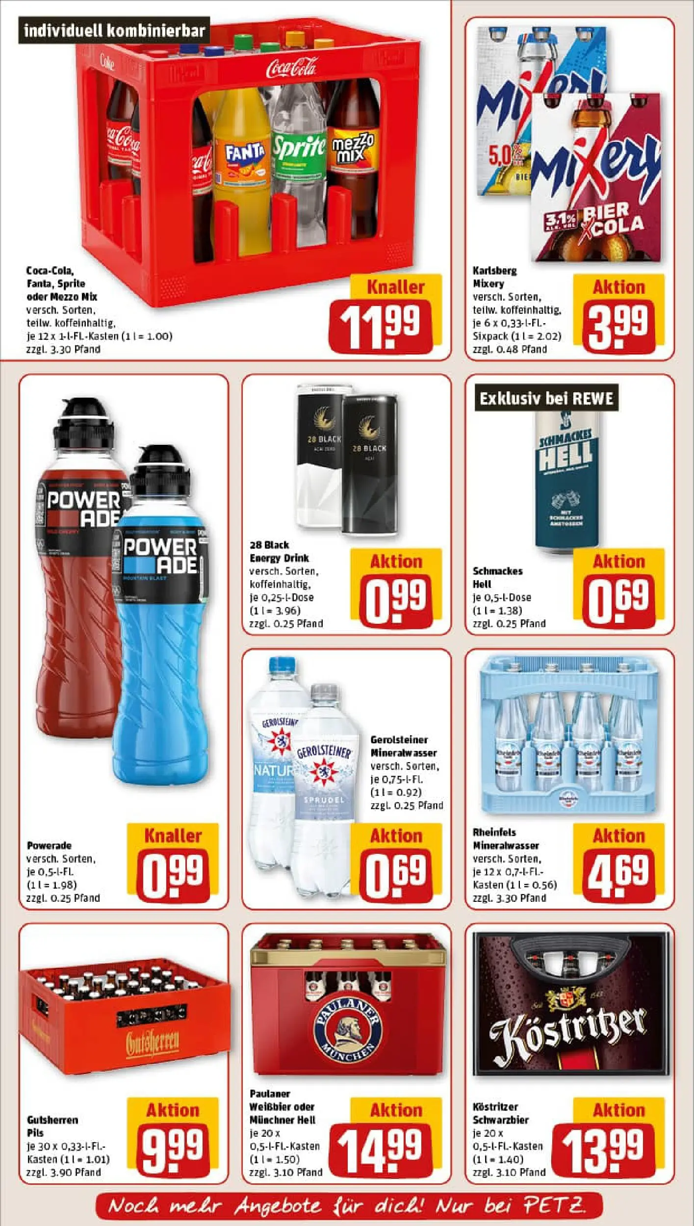 REWE Prospekt ab 04.01.2026 zum Blättern » Angebote | Seite: 18 | Produkte: Mixer, Cola, Powerade, Oder mezzo mix