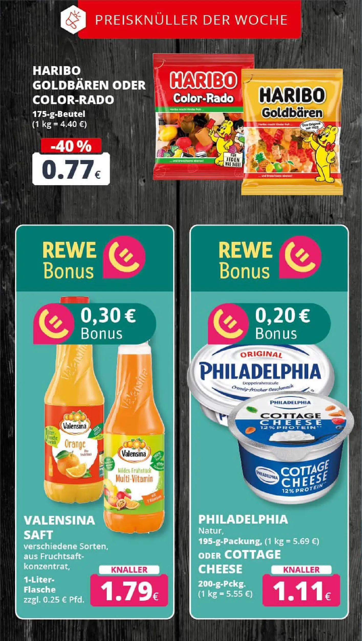 REWE Prospekt ab 04.01.2026 zum Blättern » Angebote | Seite: 3 | Produkte: Philadelphia, Valensina, Saft, Fruchtsaft
