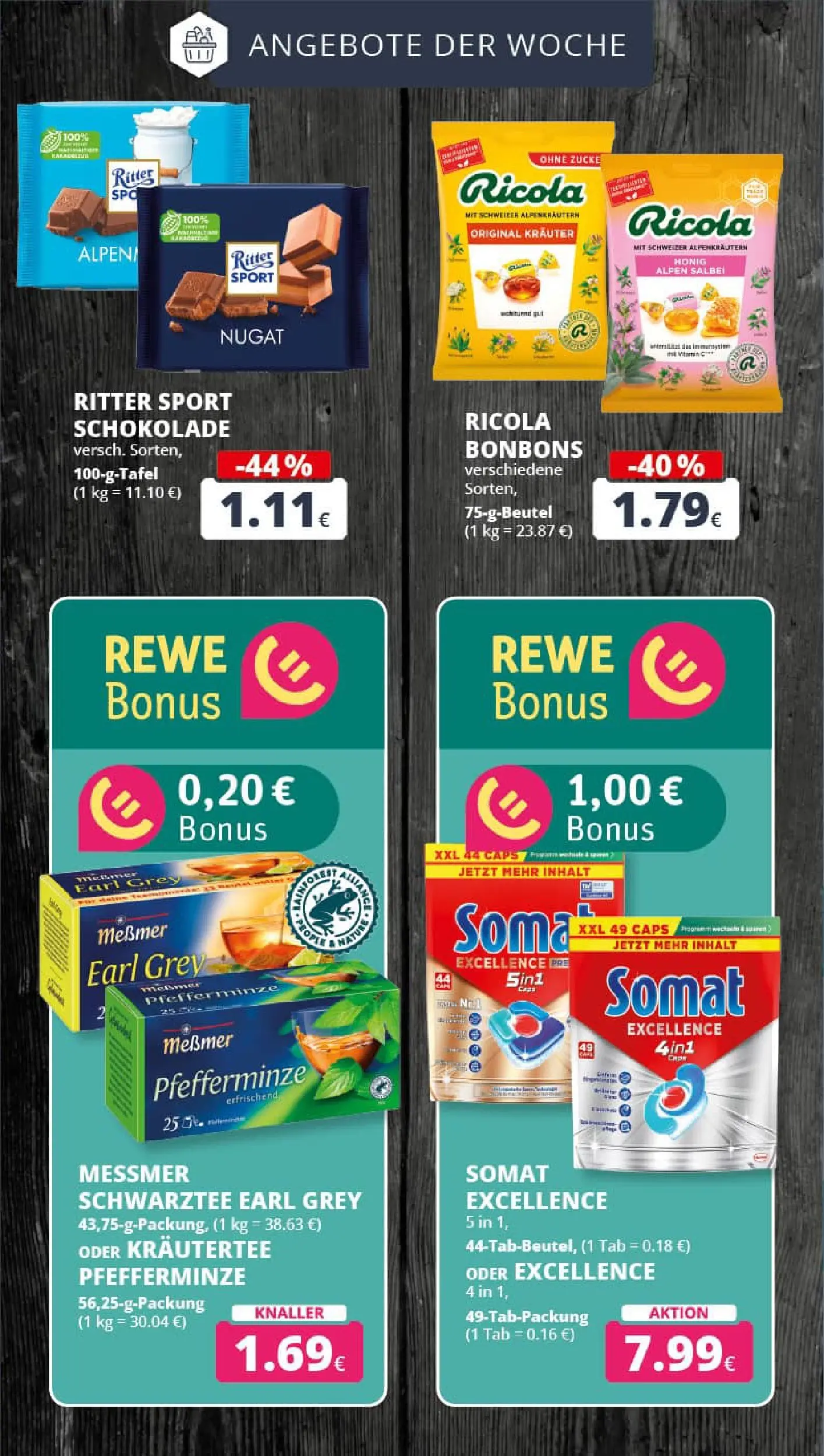 REWE Prospekt ab 04.01.2026 zum Blättern » Angebote | Seite: 7 | Produkte: Schokolade, Messmer, Ritter sport