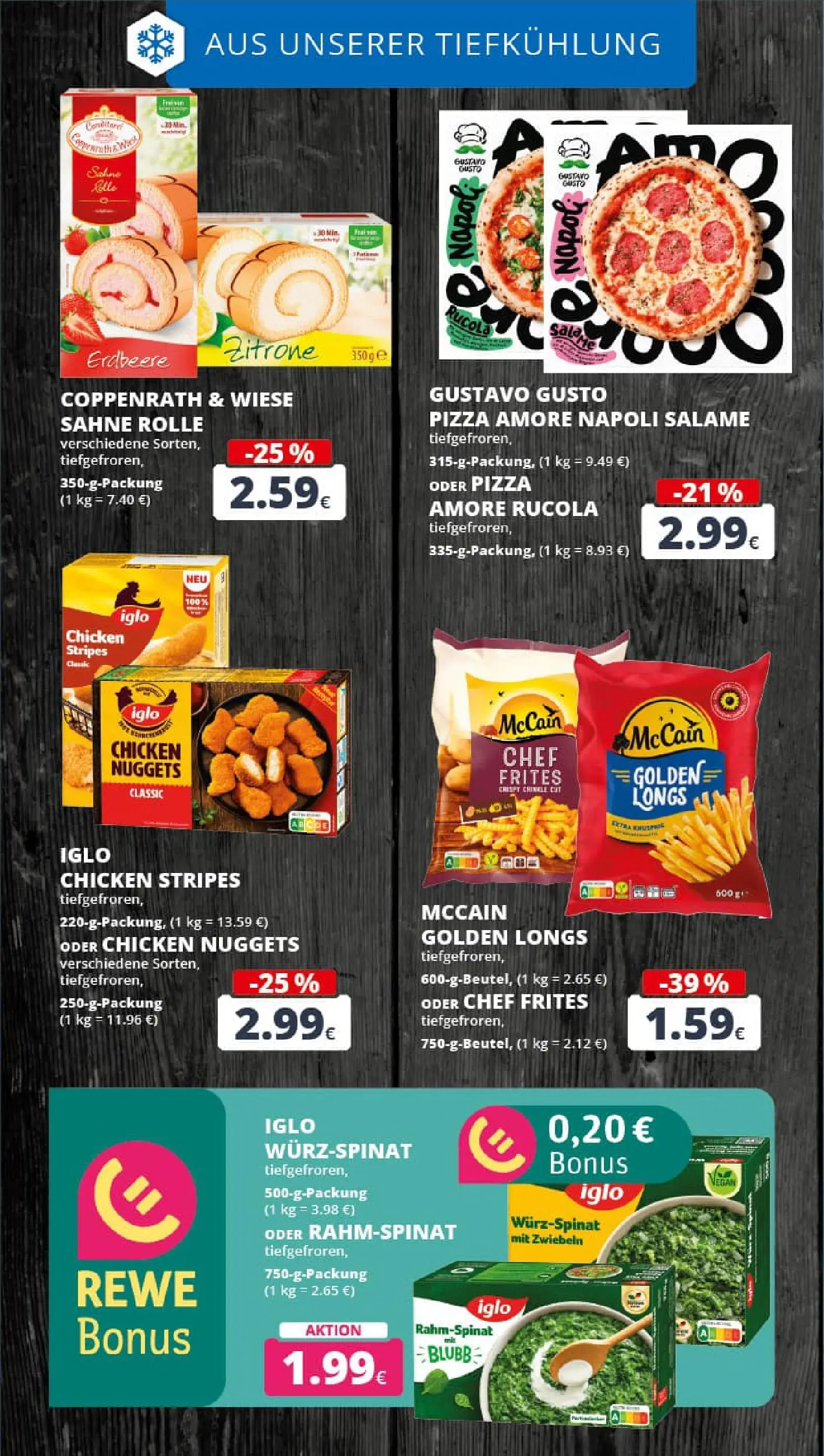 REWE Prospekt ab 04.01.2026 zum Blättern » Angebote | Seite: 17 | Produkte: Rucola, McCain, Zitrone, Pizza