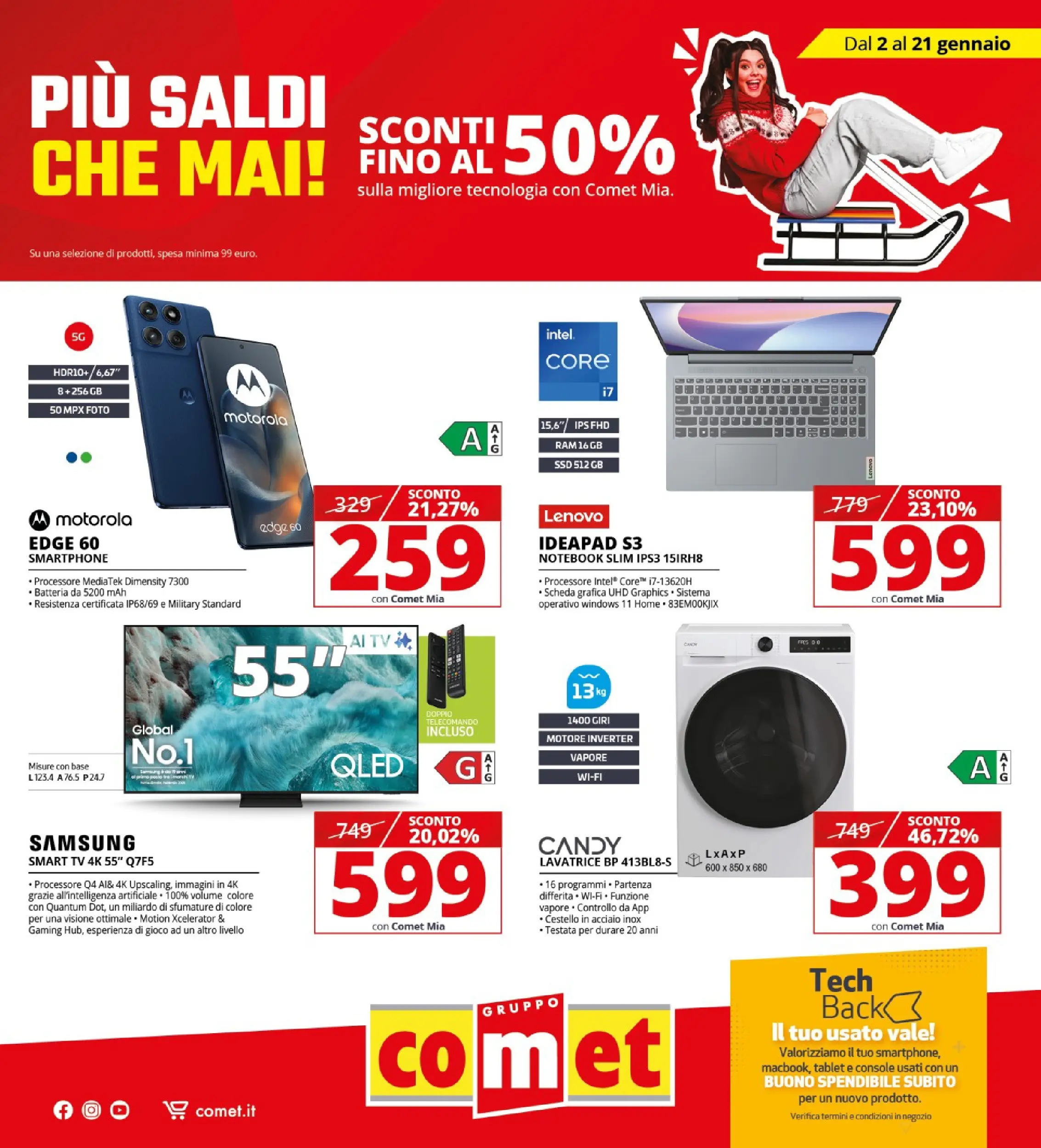 Nuovo Volantino Comet	 dal 02/01/2026 > offerte anteprima 🛍️ | Pagina: 1 | Prodotti: Notebook, Smartphone, Gioco, Batteria